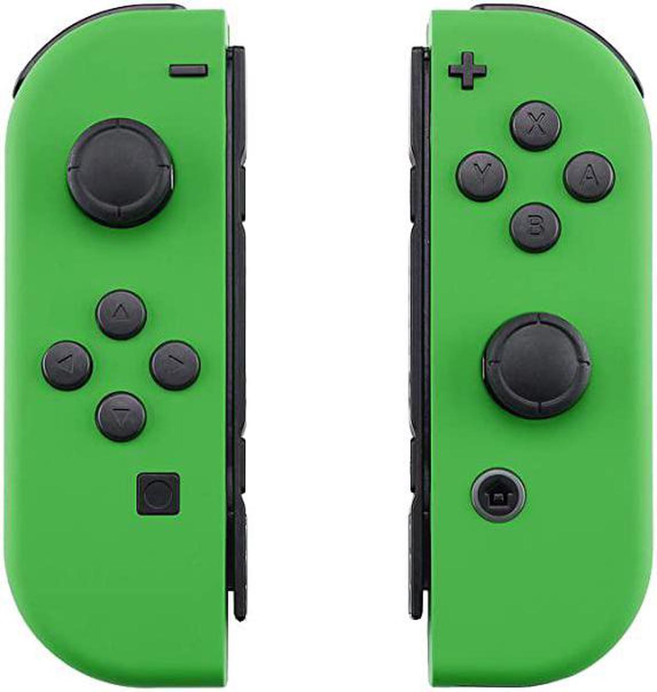 Main image of Soft Touch Grip Green Joycon Handheld Controller Housing with Full Set Buttons, DIY Replacement Shell Case for Nintendo Switch Joy-Con – Console Shell NOT Included