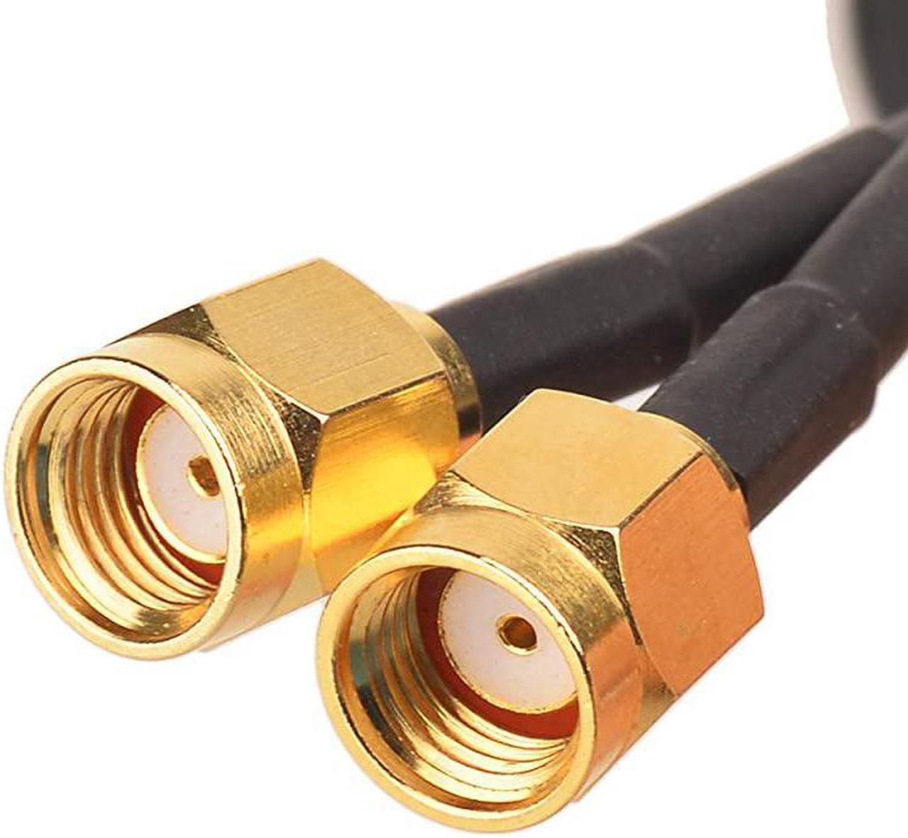 Alt view image 5 of 7 - Dual WiFi Antenna with RP-SMA Male Connector, 2.4GHz 5GHz Dual Band Antenna Magnetic Base for PCI-E WiFi Network Card USB WiFi Adapter Wireless Router