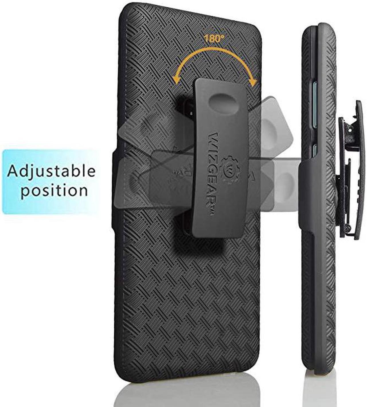Alt view image 7 of 7 - Samsung Galaxy S10 Plus Holster  Shell Holster Combo Case for Samsung Galaxy S10 Plus Holster with KickStand and Belt Clip for S10 Plus Only