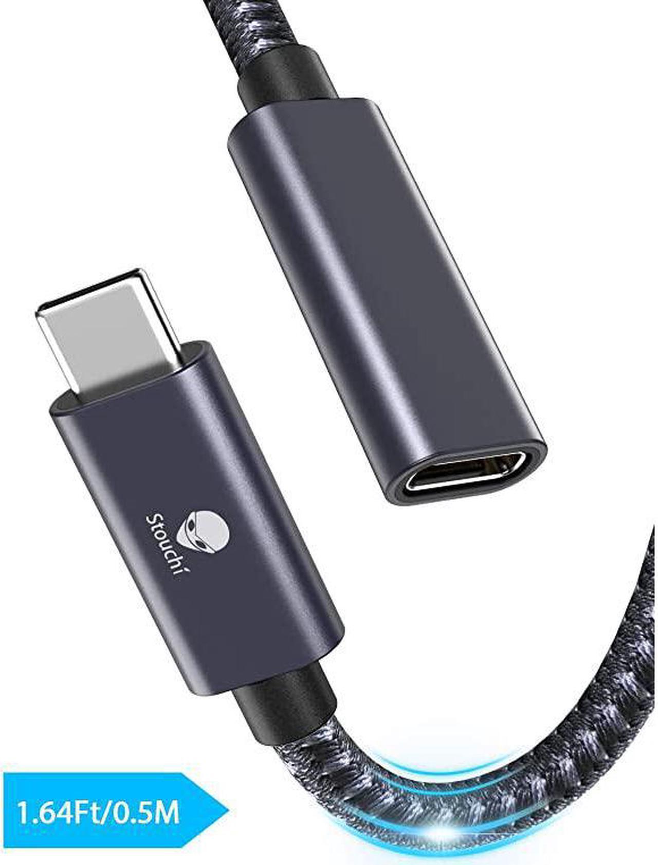 Main image of USB C Extension Cable,  10Gbps USB Type C 3.1 Male to Female Fast Charging & Audio Data Transfer for 2020 iPad Pro, Nintendo Switch, Thunderbolt 3 MacBook Pro, Google Pixel 2 2 XL 3(1.64 FT)