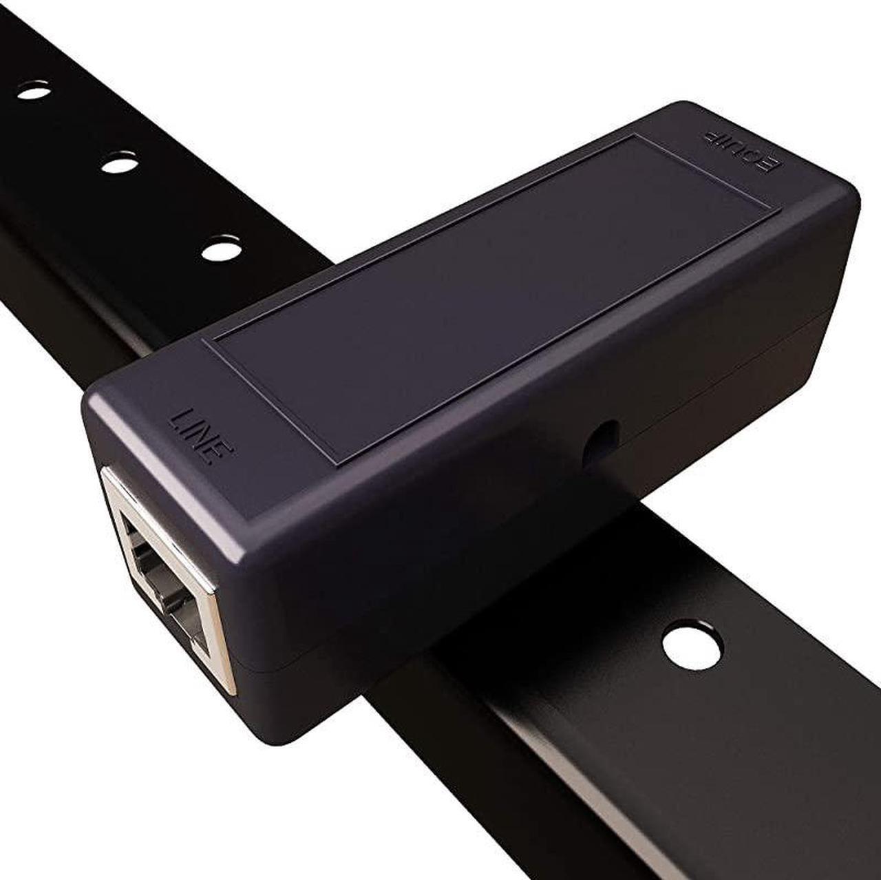 Alt view image 5 of 7 - Ethernet Surge Protector 19 RackMount 16 Port PoE+ Gigabit Server Rack Mount 1U Gas Discharge Tube RJ45 Lightning Suppressor LAN Network CAT5CAT6 Thunder Arrestor GbE 1000 Mbps  TP316