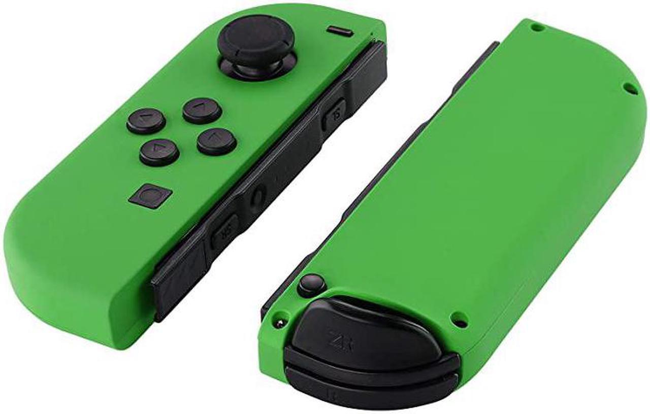 Alt view image 3 of 7 - Soft Touch Grip Green Joycon Handheld Controller Housing with Full Set Buttons, DIY Replacement Shell Case for Nintendo Switch Joy-Con – Console Shell NOT Included