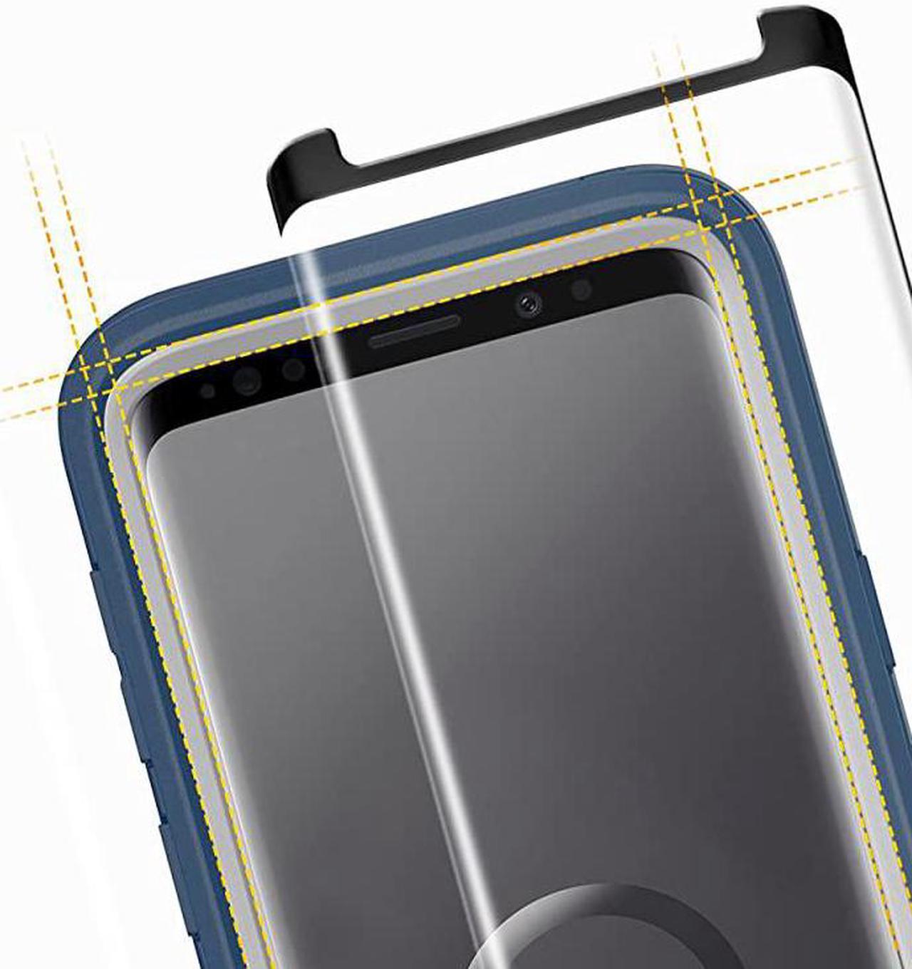 Alt view image 6 of 6 - Tempered Glass Screen Protector for Otterbox Defender Case Galaxy S9 Plus case not Included