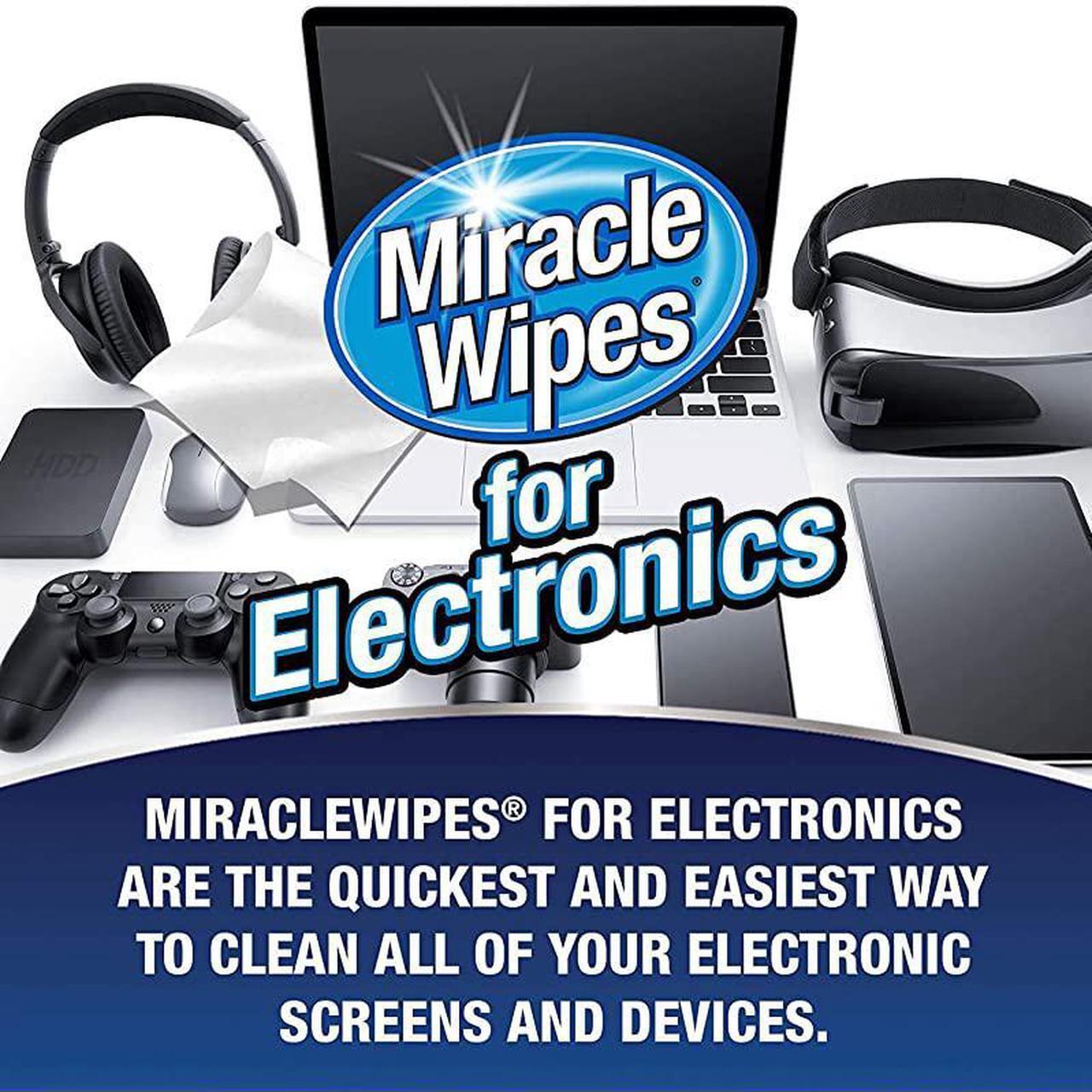 Alt view image 4 of 4 - for Electronics Cleaning Screen Wipes Designed for TV Phones Monitors and More 30 Count