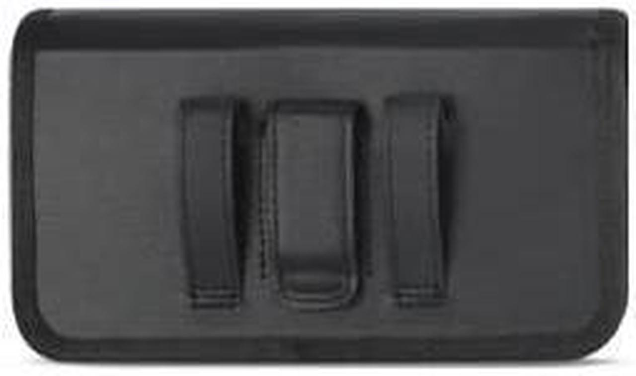 Alt view image 3 of 3 - Carrying Pouch Compatible for LG Rebel 4/3/2 LTE/Zone 4 Aristo 3/2 Phoenix 4/3 Fortune, Risio 2 Leather Belt Clip Pouch Holster with Loops & Magnetic Closure(FIT with Thin Cover)