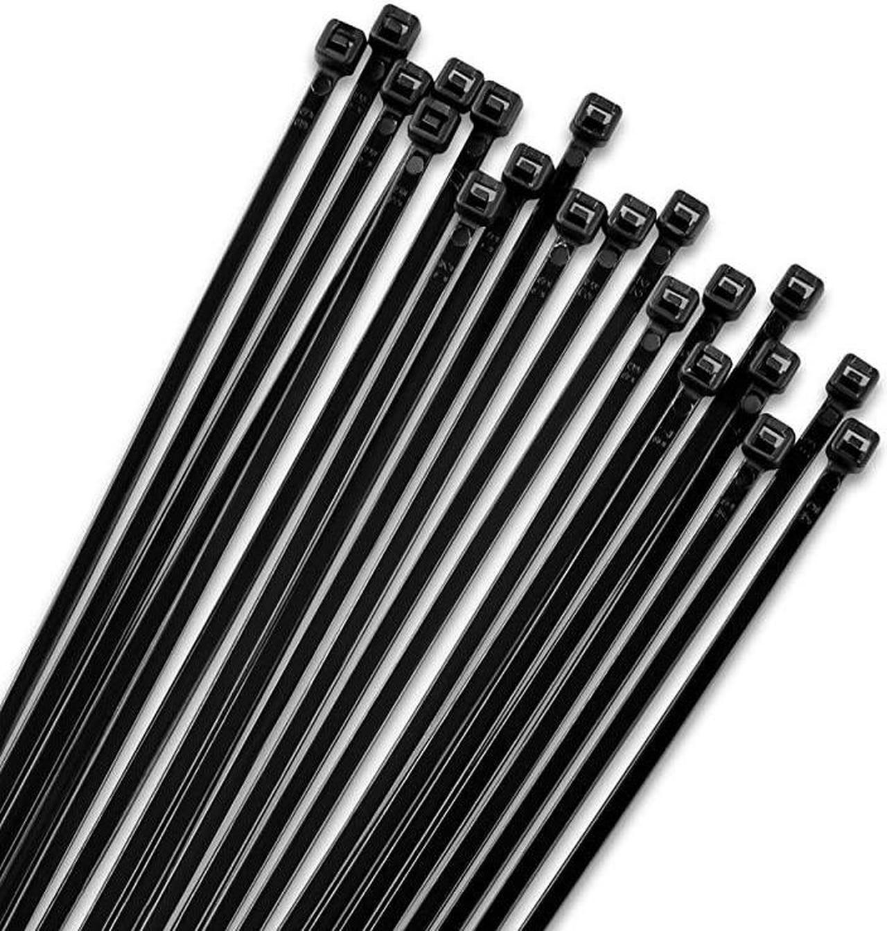 Alt view image 2 of 7 - 6 Black 18lbs 1000 Pack Zip Ties Choose SizeColor By
