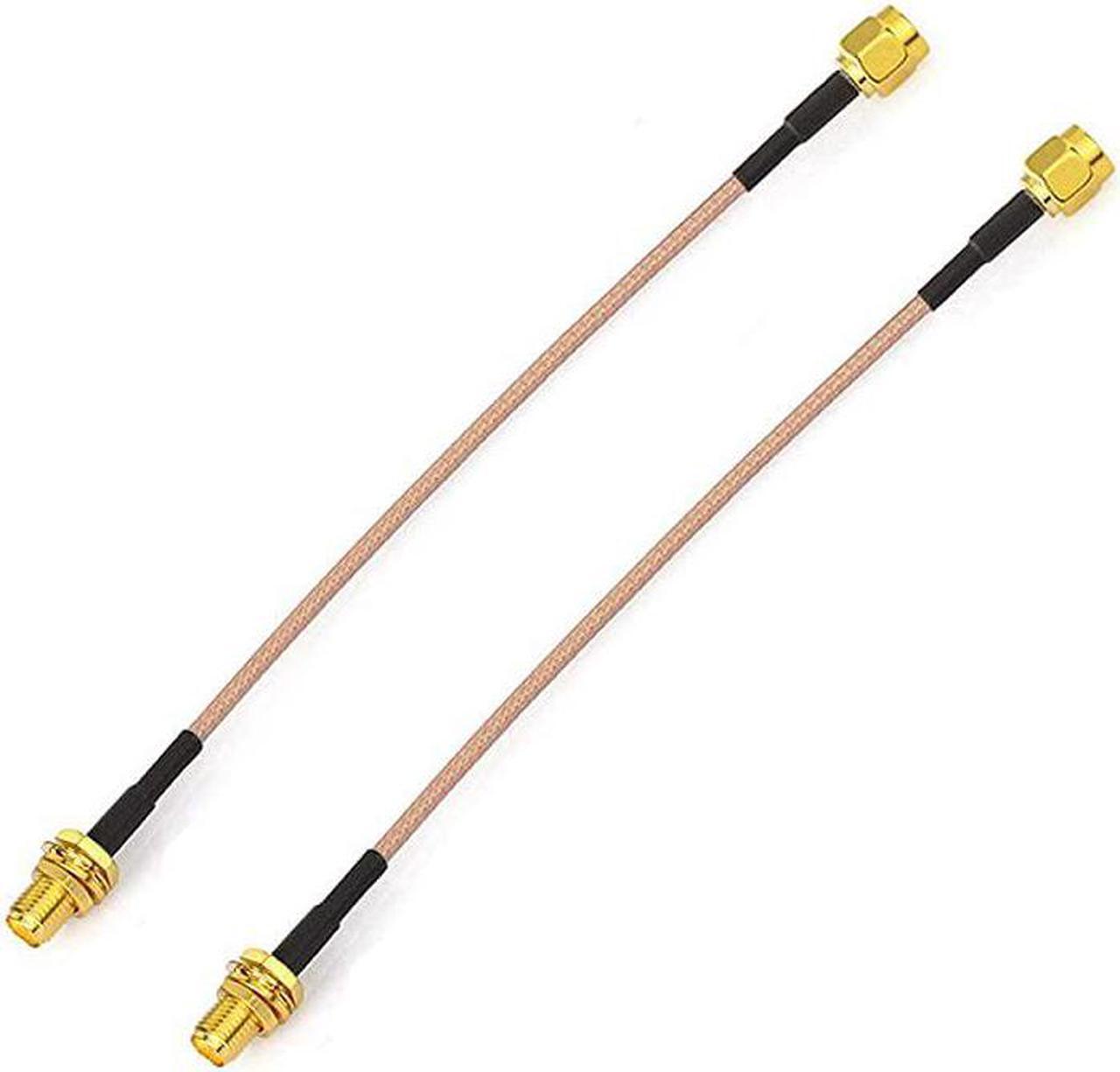 Alt view image 2 of 7 - SMA Female Bulkhead Mount to SMA Male RG316 Antenna Extension Cable 6 inch 15cm 2Pack Compatible with 4G LTE Router Gateway Cell Phone Signal Booster Cellular Amplifier SDR USB Dongle Receiver