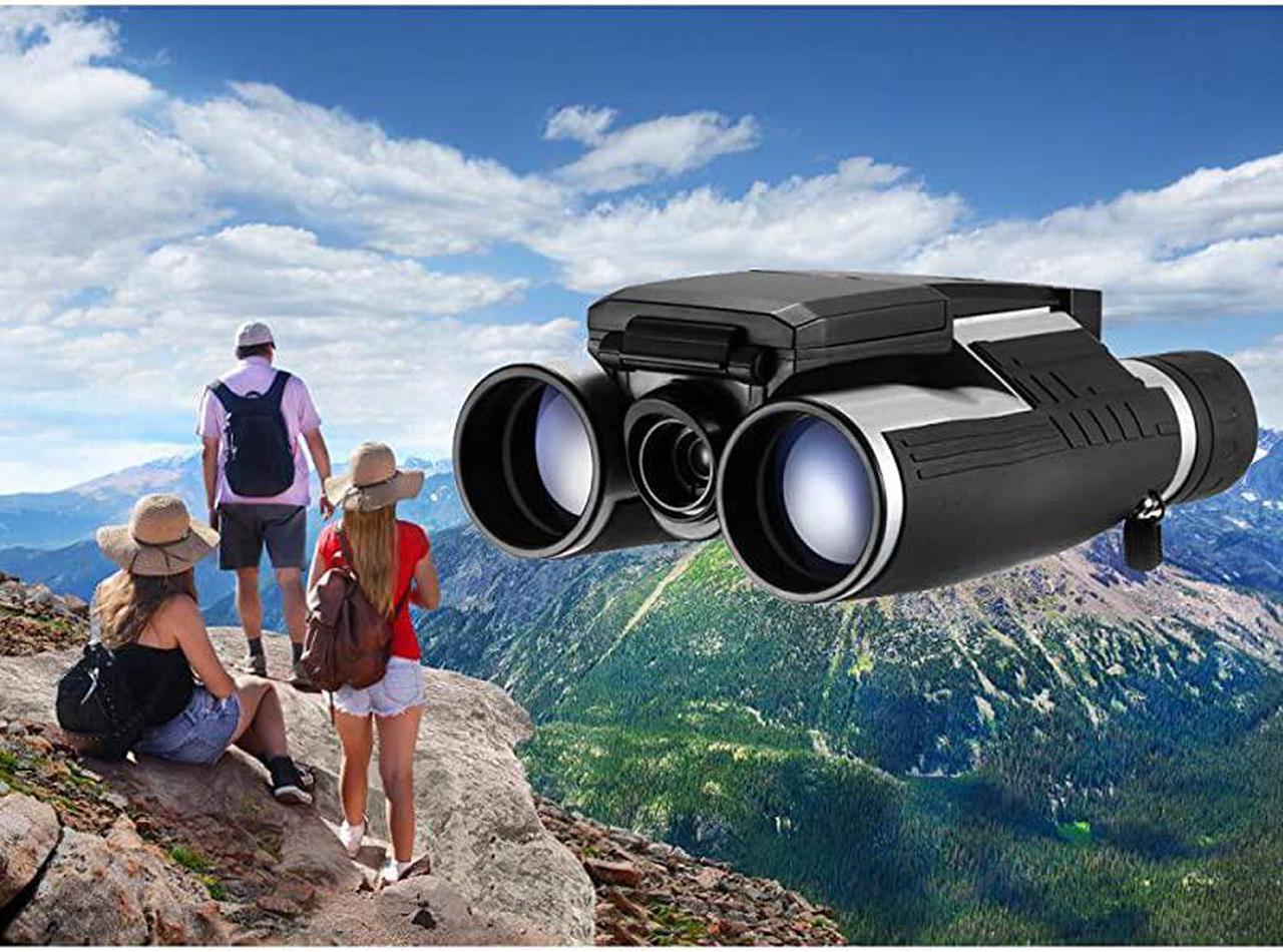 Alt view image 6 of 7 - 5M 2 LCD 16GB Digital Binocular with Camera 12X Zoom Video Photo Recorder Camcorder for Bird Watching Football Game Concert