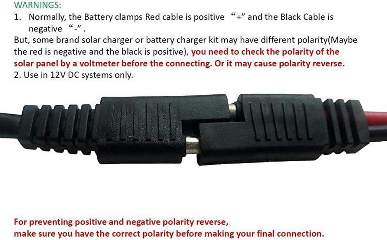Alt view image 5 of 7 - Battery Charger SAE Adapters Connector,Solar Panel Combiner 3 to 1 Extension Wire For Expanding Solar Panel Battery Charger & Maintainer To One 12 Volt Battery