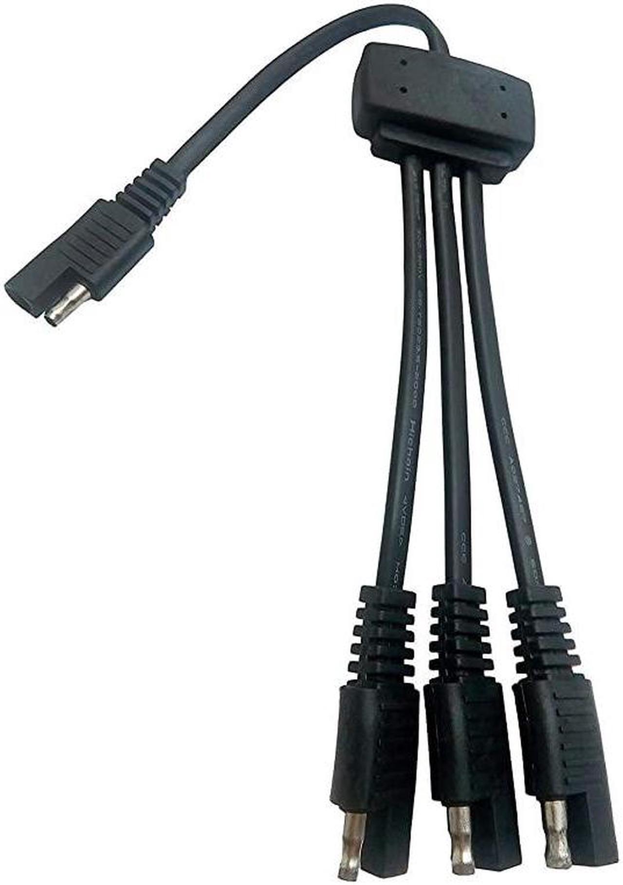 Main image of Battery Charger SAE Adapters Connector,Solar Panel Combiner 3 to 1 Extension Wire For Expanding Solar Panel Battery Charger & Maintainer To One 12 Volt Battery