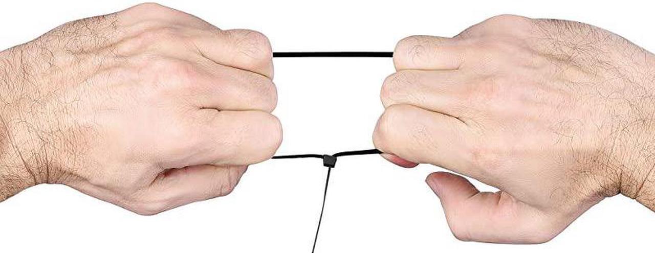 Alt view image 5 of 7 - 6 Black 18lbs 1000 Pack Zip Ties Choose SizeColor By