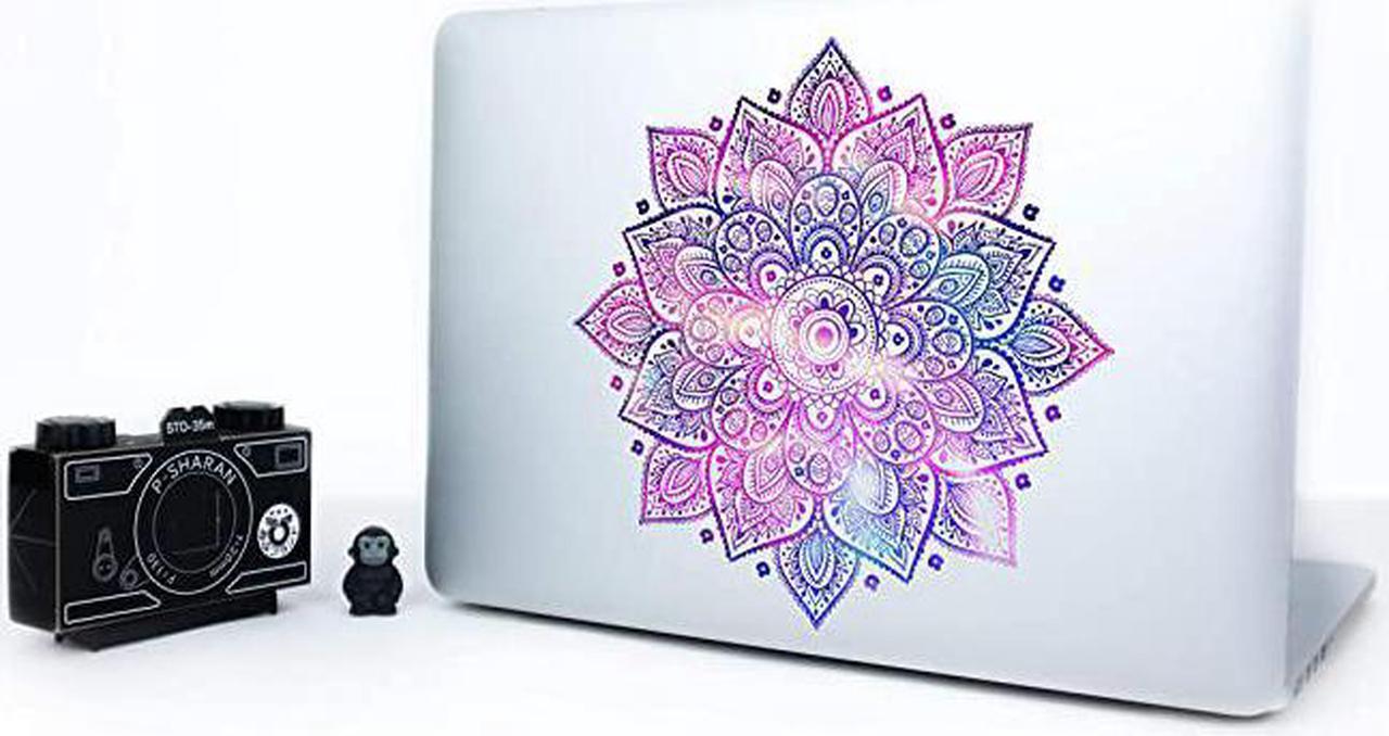 Alt view image 2 of 7 - Laptop Stickers MacBook Decal Removable Vinyl Mandala Purple Blue Decal Skin for Apple MacBook Air Pro 13 15 inch Mac Retina Best Decorative Sticker by