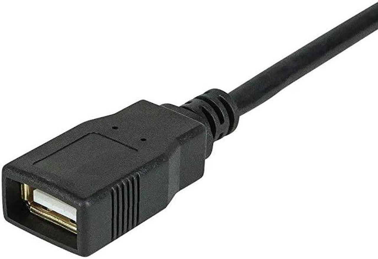 Alt view image 2 of 3 - Premium 10 Feet Long USB 20 Extender Cable A Male to A Female 2824AWG Extension Gold Plated Cable Black