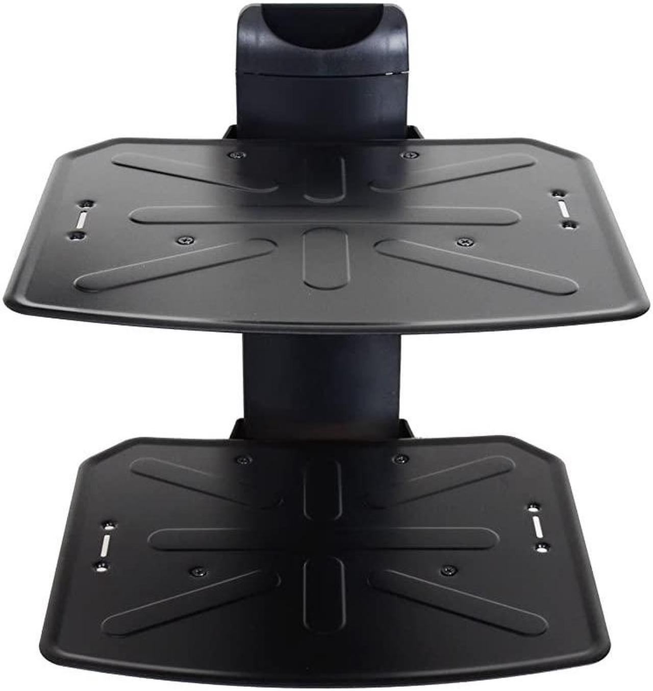 Main image of 2 Shelf DVD DVR VCR Wall Mount Bracket Component Shelf for DVD Player DDS Receiver Video Audio Cable Box MDVD04B WP6