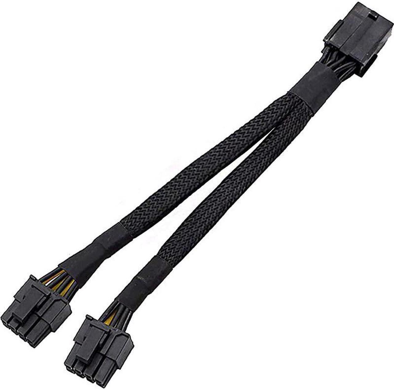 8Pin PCI Express Graphics Video Card GPU VGA 8 Pin Female to Dual GPU 8Pin 6+2 Pin Male GPU 8 pin Splitter Power Extension Cable 8 Pin GPU molex 9inch