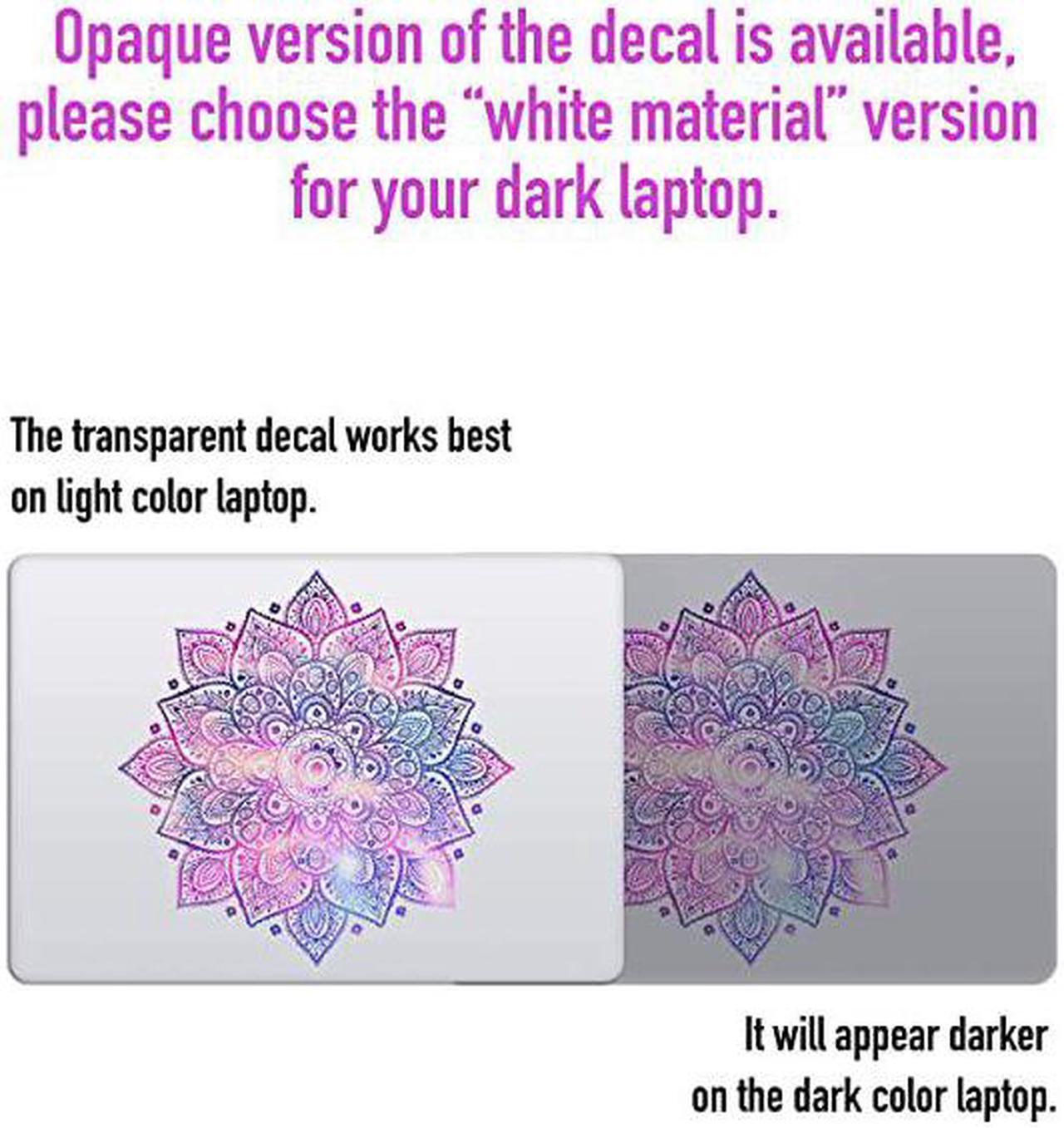 Alt view image 7 of 7 - Laptop Stickers MacBook Decal Removable Vinyl Mandala Purple Blue Decal Skin for Apple MacBook Air Pro 13 15 inch Mac Retina Best Decorative Sticker by