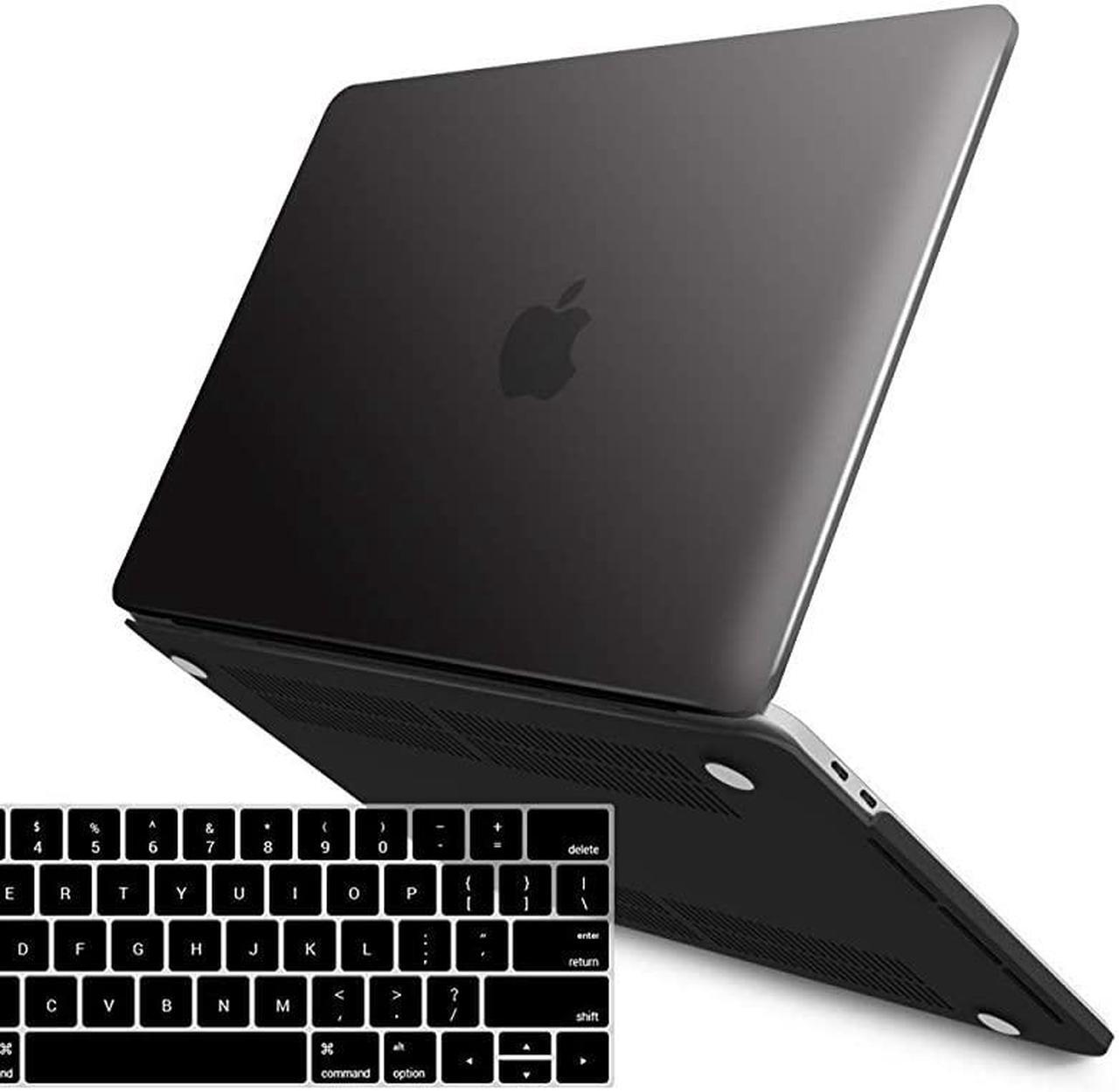 Main image of MacBook Pro 15 Inch Case 2019 2018 2017 2016 A1990 A1707 Plastic Hard Shell Case with Keyboard Cover for Apple Mac Pro 15 Touch Bar Black T15BK+1B