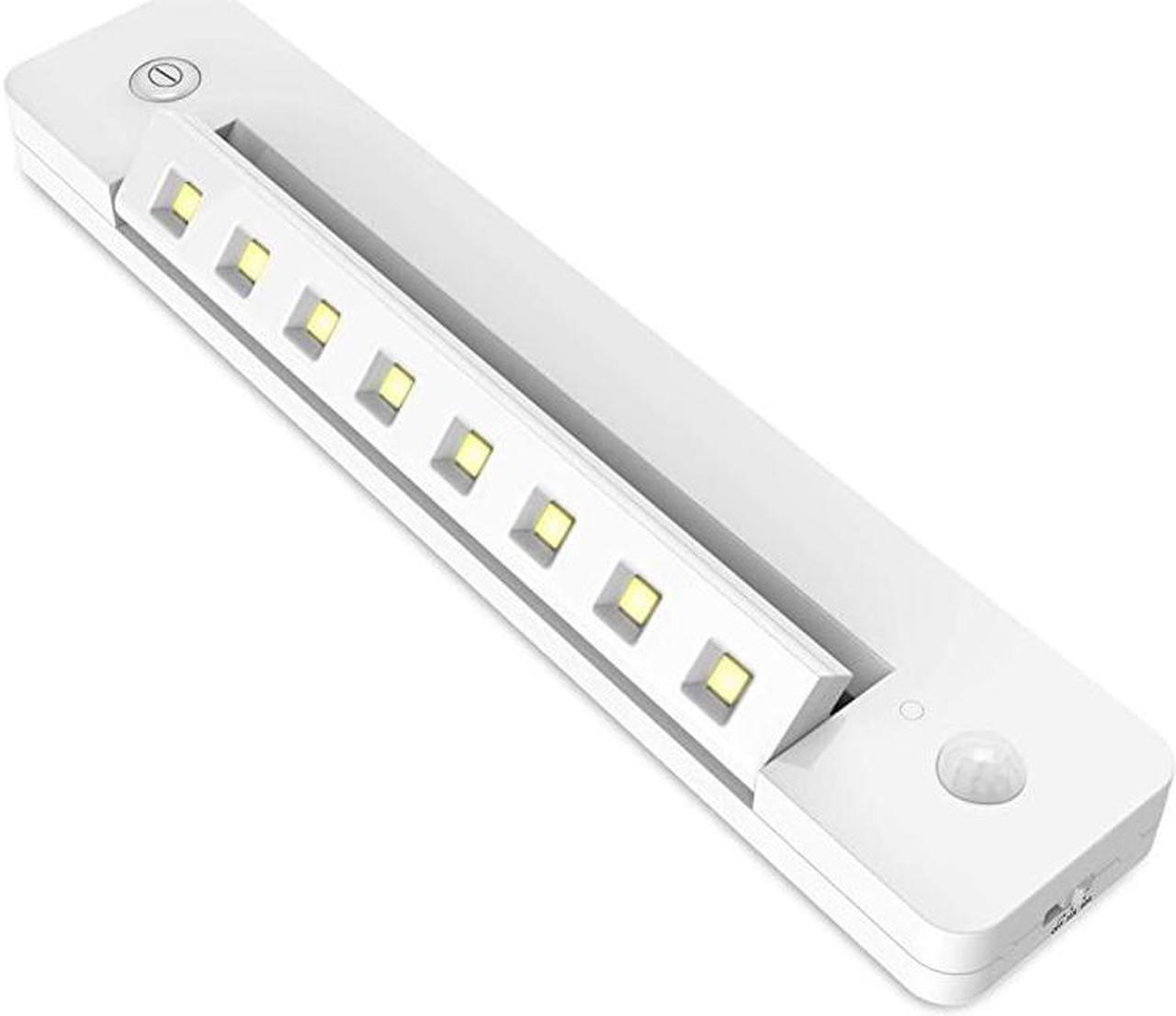 Main image of LED Counter Lights Battery Operated Bright Swivel Closet Light Motion Sensor Under Cabinet Lighting Wireless Shelf Lighting Stick on Bar Light for Pantry Shed Shower Bathroom 10 Inch