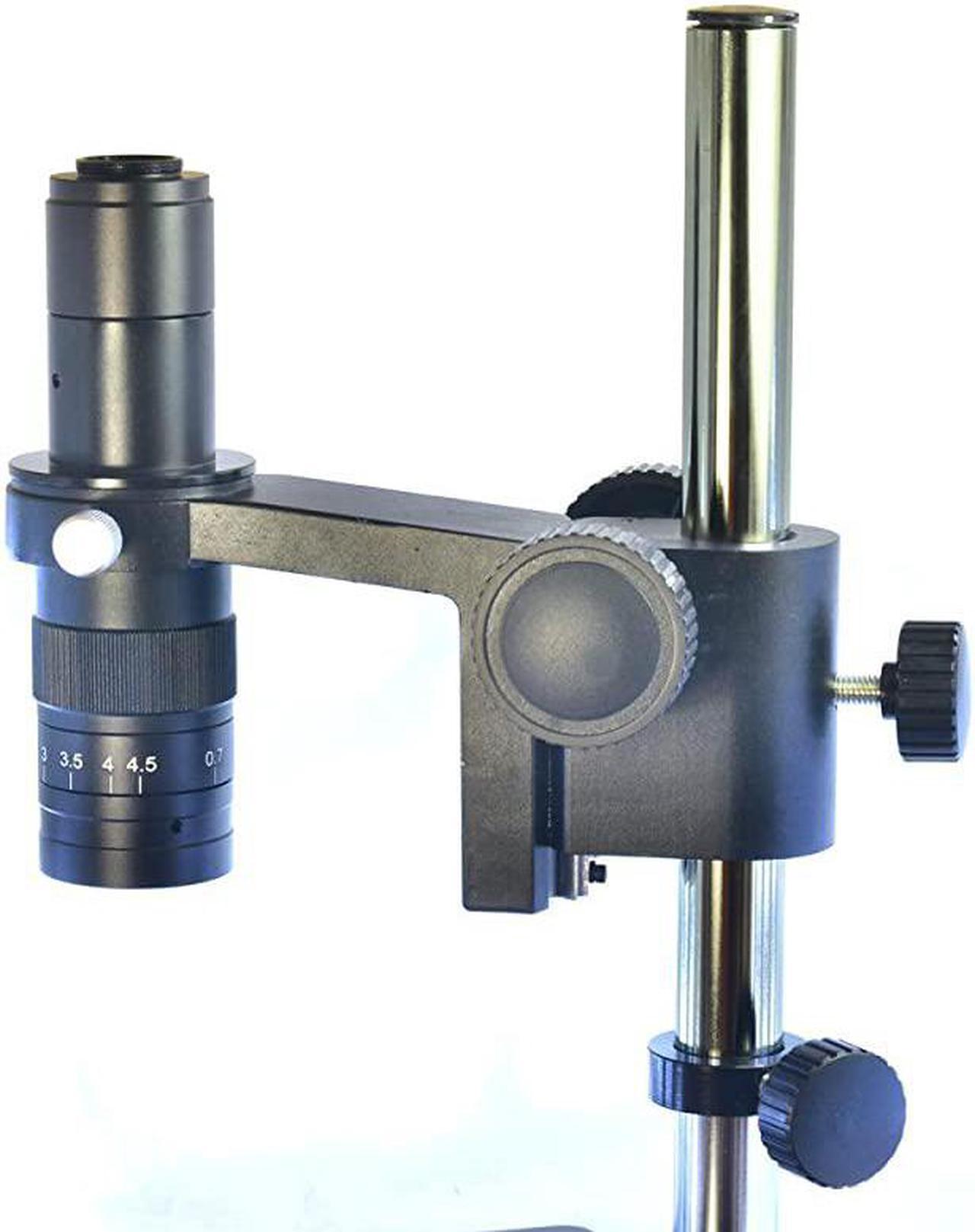 Alt view image 3 of 7 - Boom Stereo Microscope Camera Table Stand Holder 50mm Ring +180X Zoon CMount Lens 180X Zoon Lens