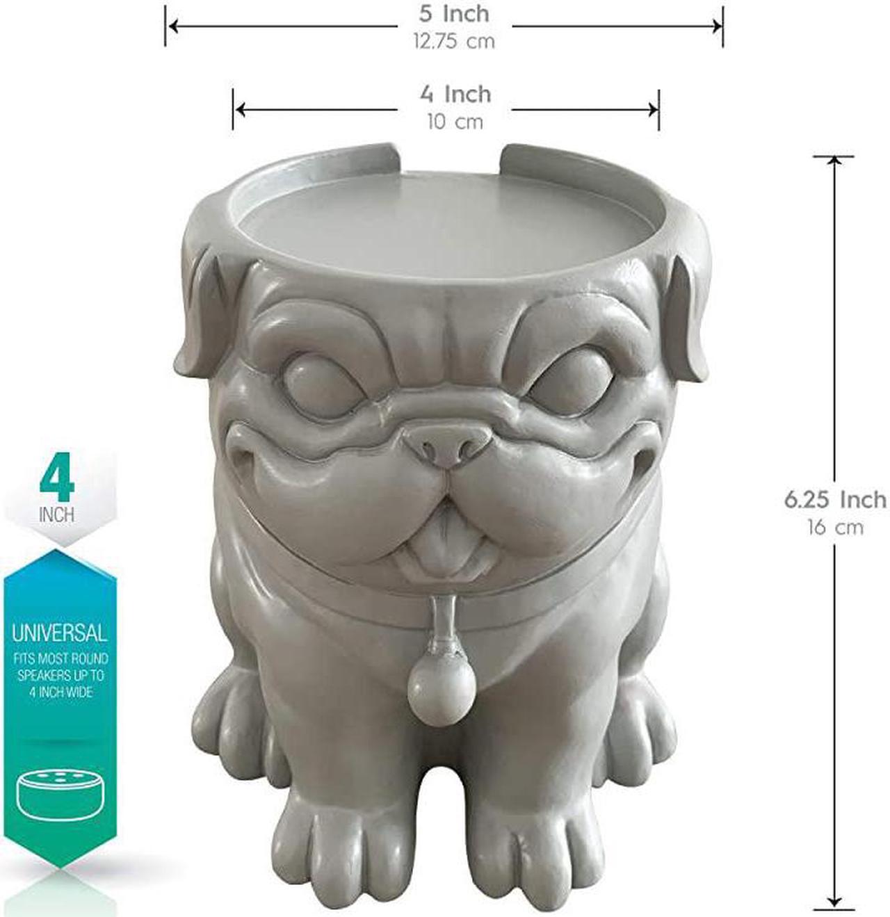 Alt view image 3 of 5 - Smart Speaker Table Stand Dog Decorative Holder for  Echo Dot or Google Home Mini Portable Design No Sound or Microphone Interference Durable PolyResin