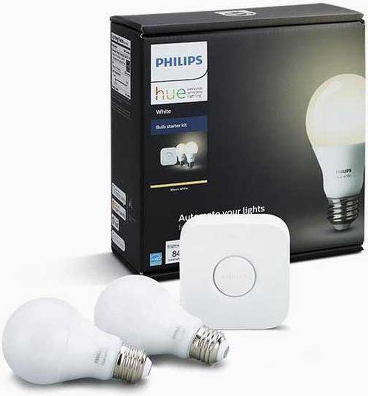 Main image of Philips HUE A19 Smart LED Starter Kit - White