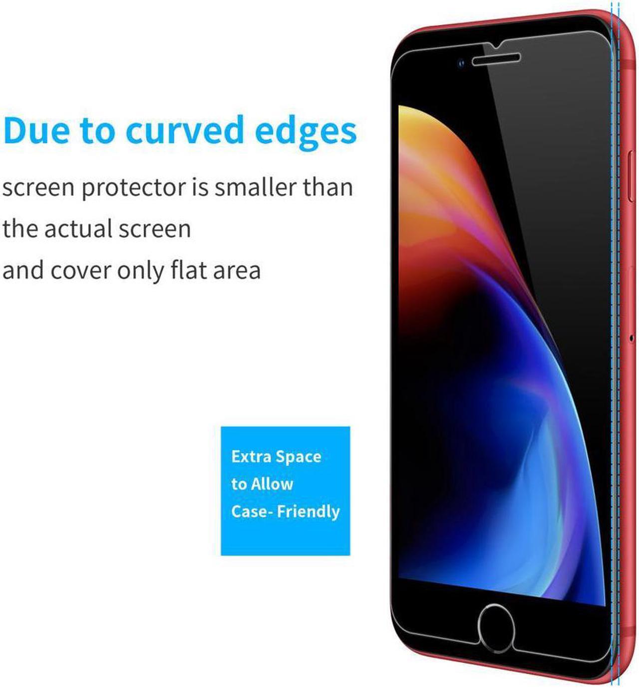 Alt view image 5 of 6 - 3PCS Tempered Glass Film for Apple iPhone 8 Plus Screen Protector and iPhone 7 PlusScreen Protector and iPhone 6 Plus Screen Protector 5.5"