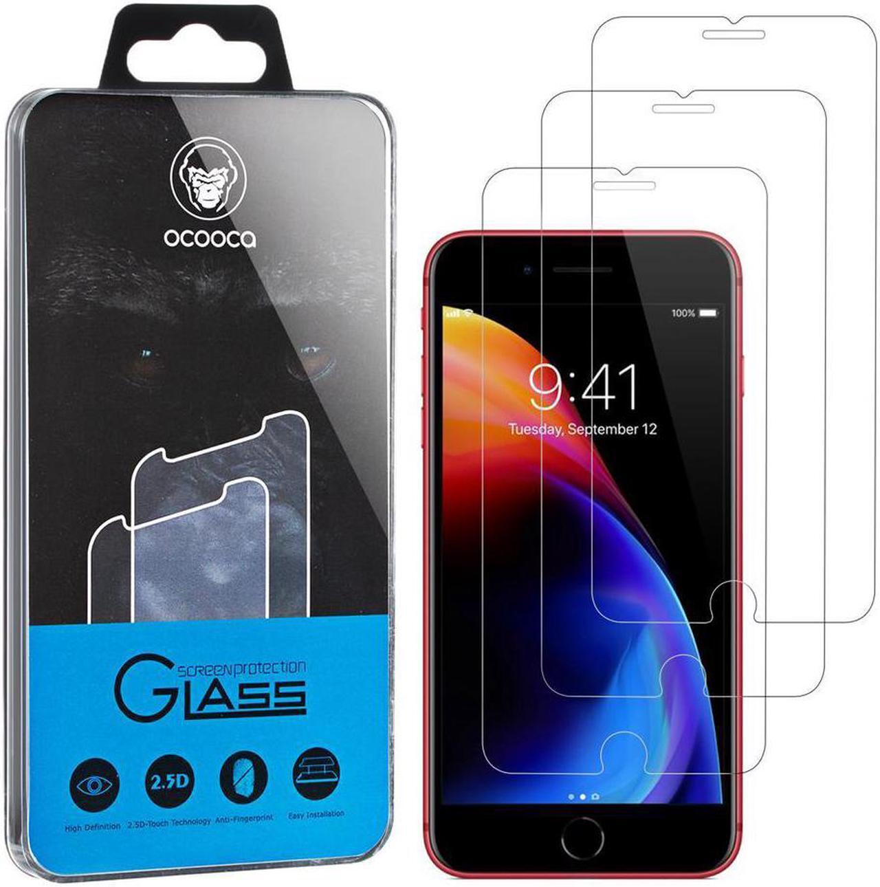 Alt view image 6 of 6 - 3PCS Tempered Glass Film for Apple iPhone 8 Plus Screen Protector and iPhone 7 PlusScreen Protector and iPhone 6 Plus Screen Protector 5.5"