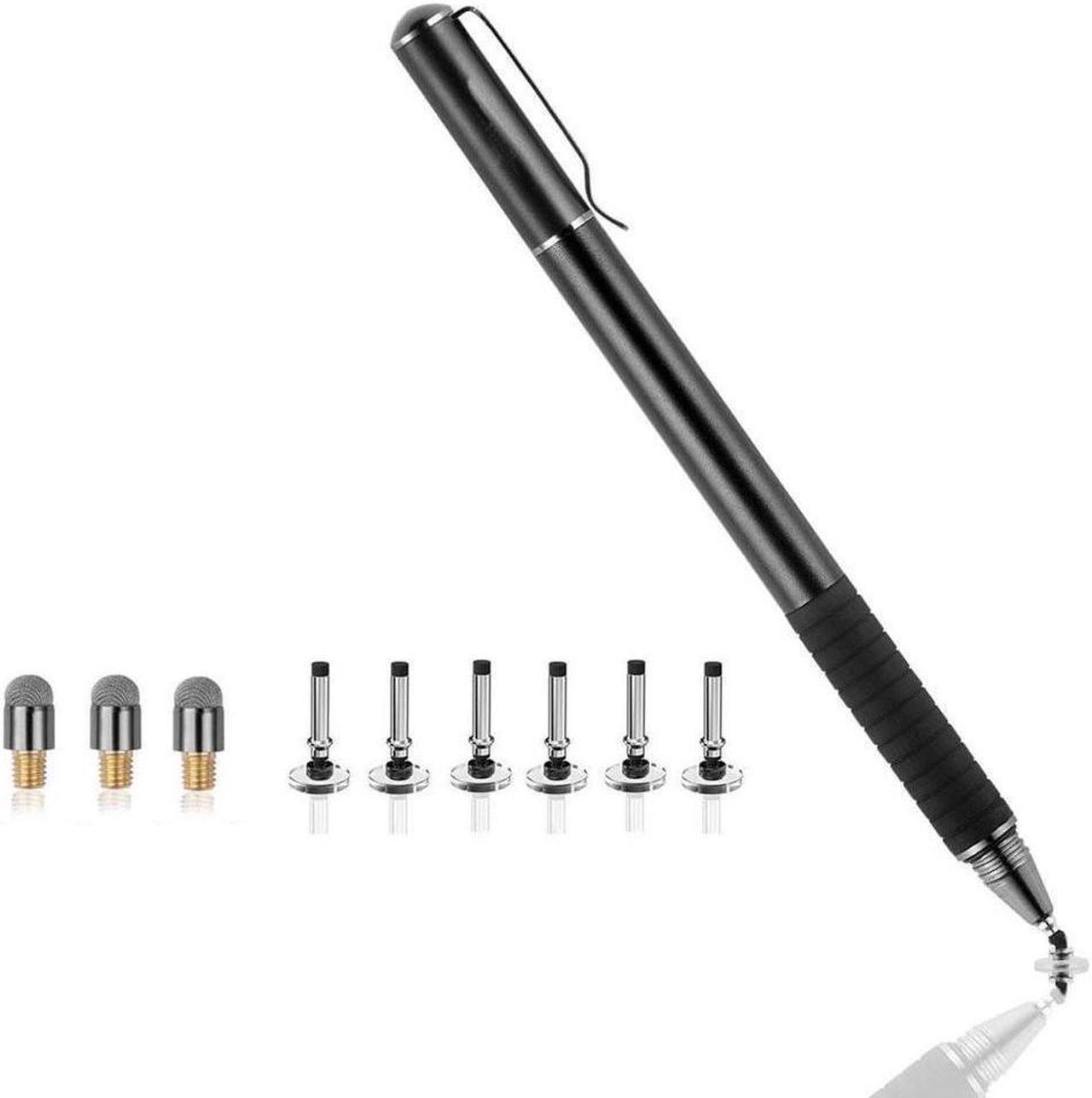Main image of Universal Stylus[2-in-1] Stylus Pen Touch Screen Pens for All Touch Screens Cell phones Tablets Laptops with 9 Replacement Tips(6 Discs 3 Fiber Tips Included)