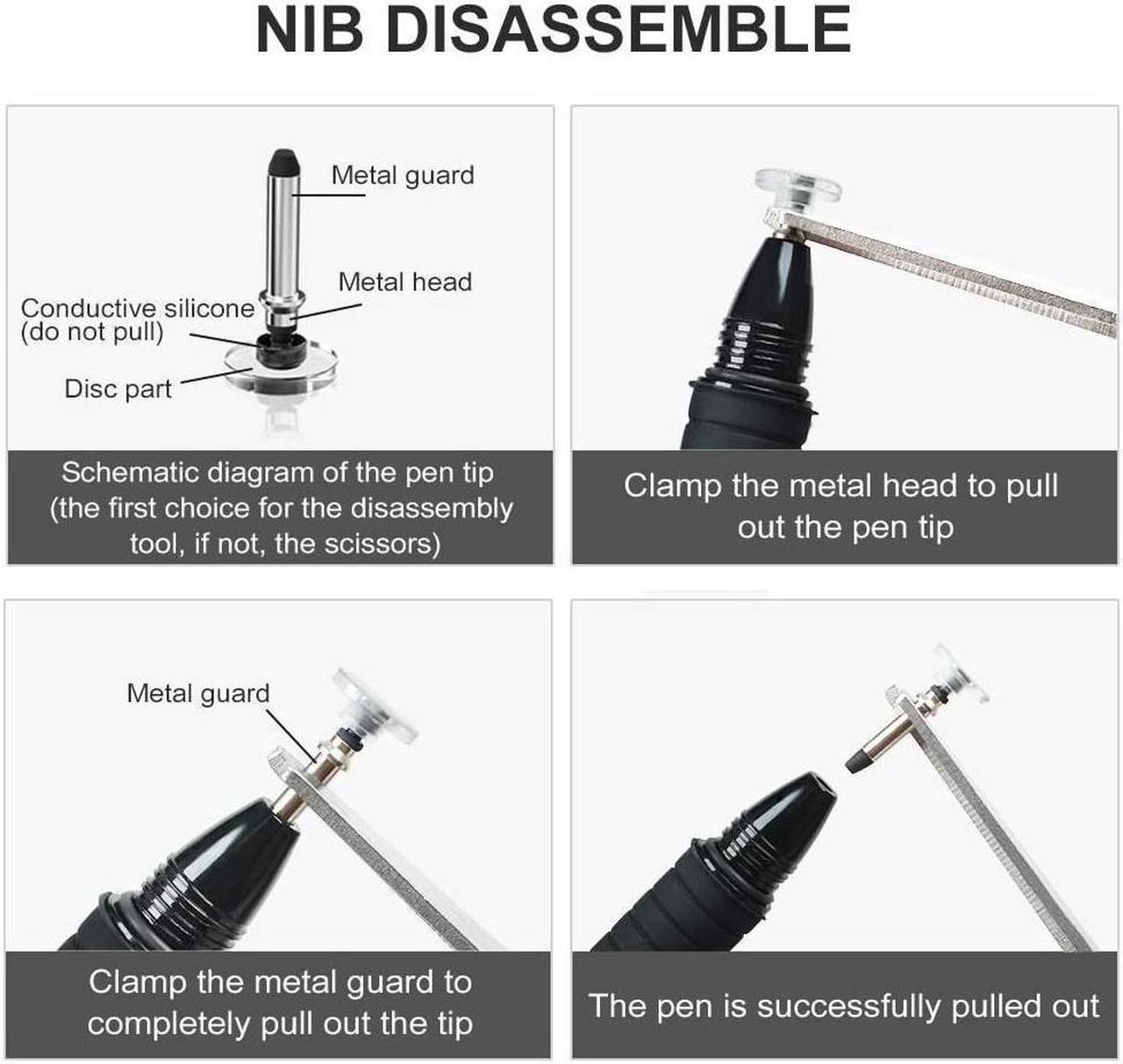 Alt view image 3 of 3 - Universal Stylus[2-in-1] Stylus Pen Touch Screen Pens for All Touch Screens Cell phones Tablets Laptops with 9 Replacement Tips(6 Discs 3 Fiber Tips Included)