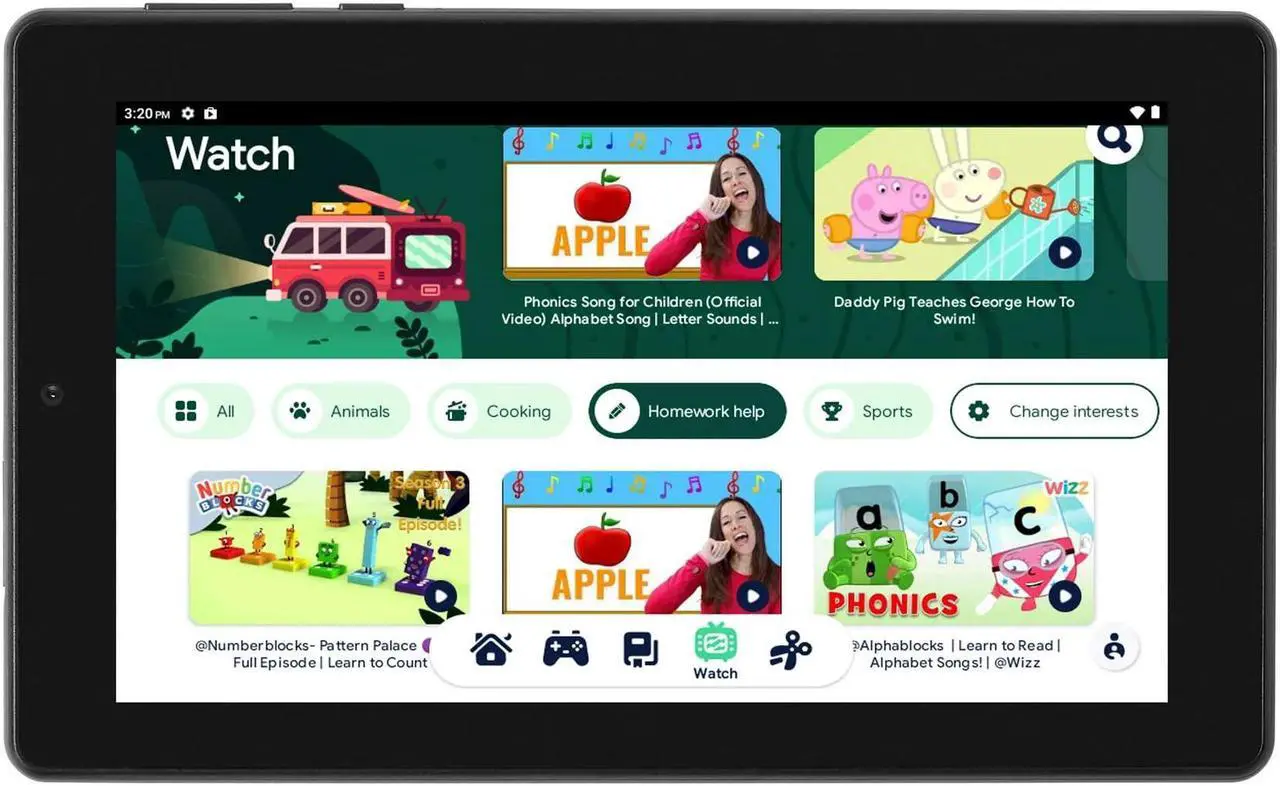 Alt view image 2 of 5 - Onn Surf Tablet Gen 3 2022 MTK Quad-Core 32GB eMMC 2GB 7" (1024x600) Touchscreen Android 12 Go 2 Cameras Charcoal