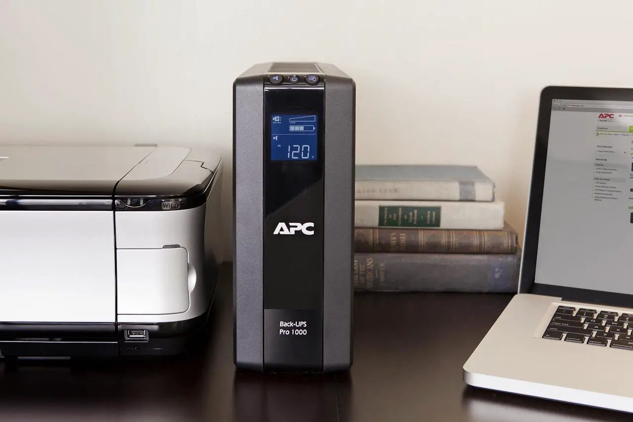Alt view image 5 of 5 - APC Back-UPS Pro 1000VA UPS Battery Backup & Surge Protector (BR1000G)