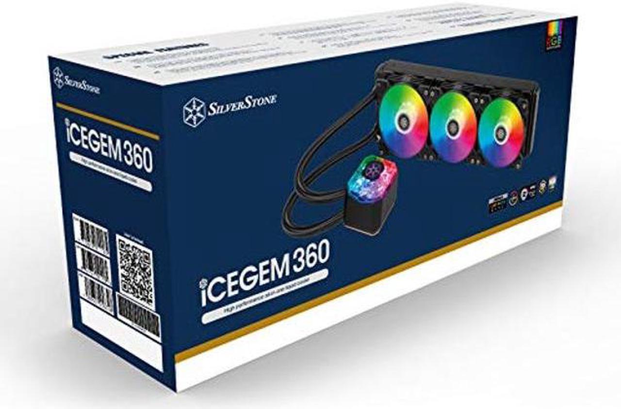 Alt view image 2 of 5 - SilverStone Technology IceGem 360, 360mm All-in-one Liquid Cooler for AM5 & Threadripper TR5 / SP6, SST-IG360-ARGB