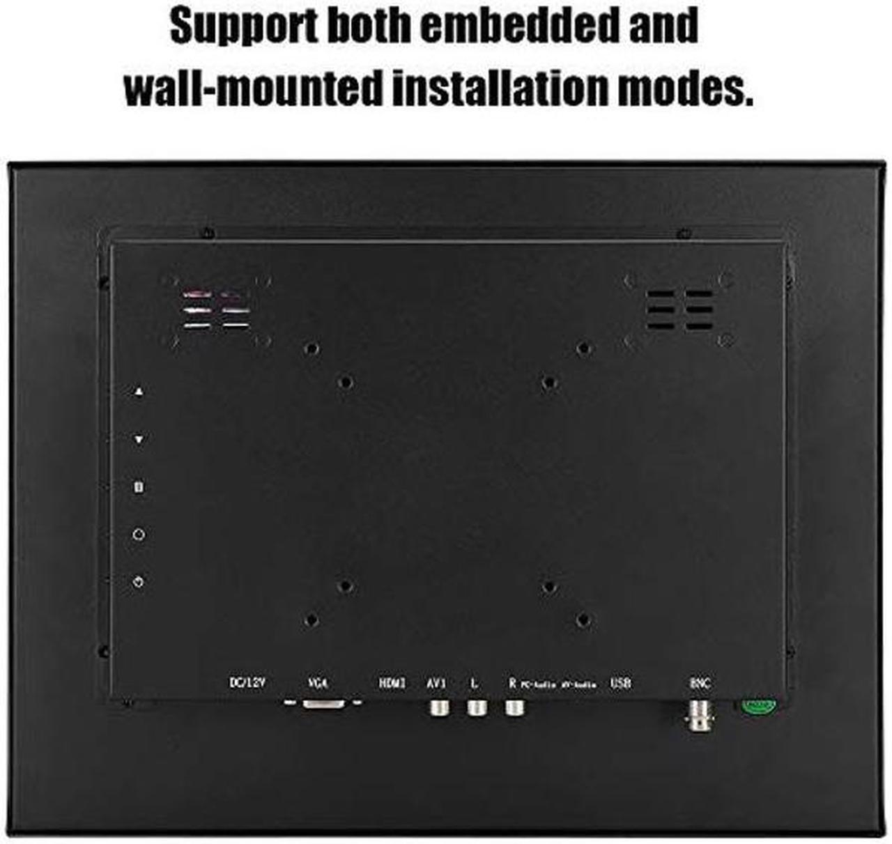 Alt view image 5 of 5 - Dpofirs 15inch TFT 4:3 Display, 1024x768 Embedded Industrial, Metal Industrial Display Non-Touch Monitor, for HDMI/VGA/AV/BNC/USB,for PC/TV/CCTV/Computer/Camera(US)