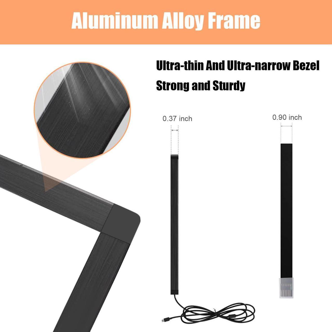 Alt view image 2 of 5 - Senisway 43 Inch Interactive 20 Points Multi-Touch Infrared Touch Screen Overlay, IR Touch Screen Panel, Infrared Touch Frame USB Free Driver HID Compatible