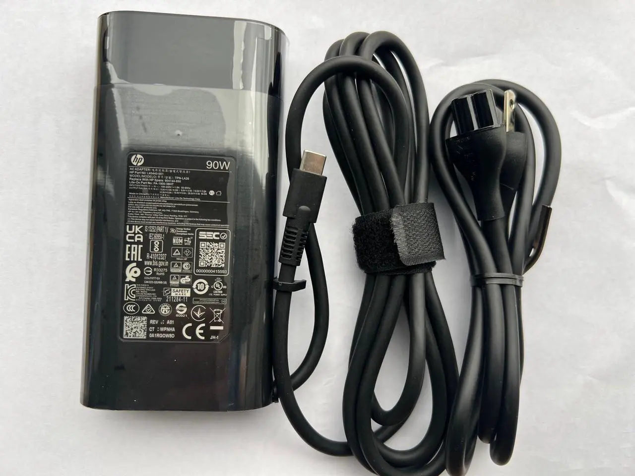 Alt view image 5 of 5 - Original For HP 20V 4.5A 90W USB-C AC Adapter for P/N: TPN-LA26, L45440-001, 904144-850, PA-1900-38HT, HP Spectre X360 13 14 15 15-BL000 15T-BL000 15-bl1xx