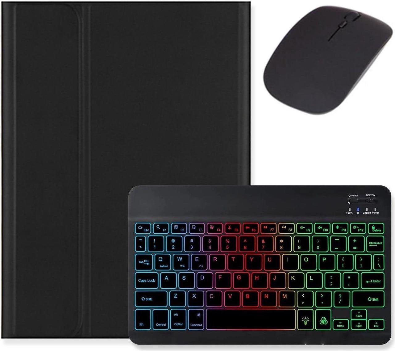 Main image of kaidisen Backlit Keyboard for Galaxy Tab S6 Lite 10.4" 2024/2022/2020 Keyboard Case with Mouse, Detachable Backlight Color Keyboard Case,Black
