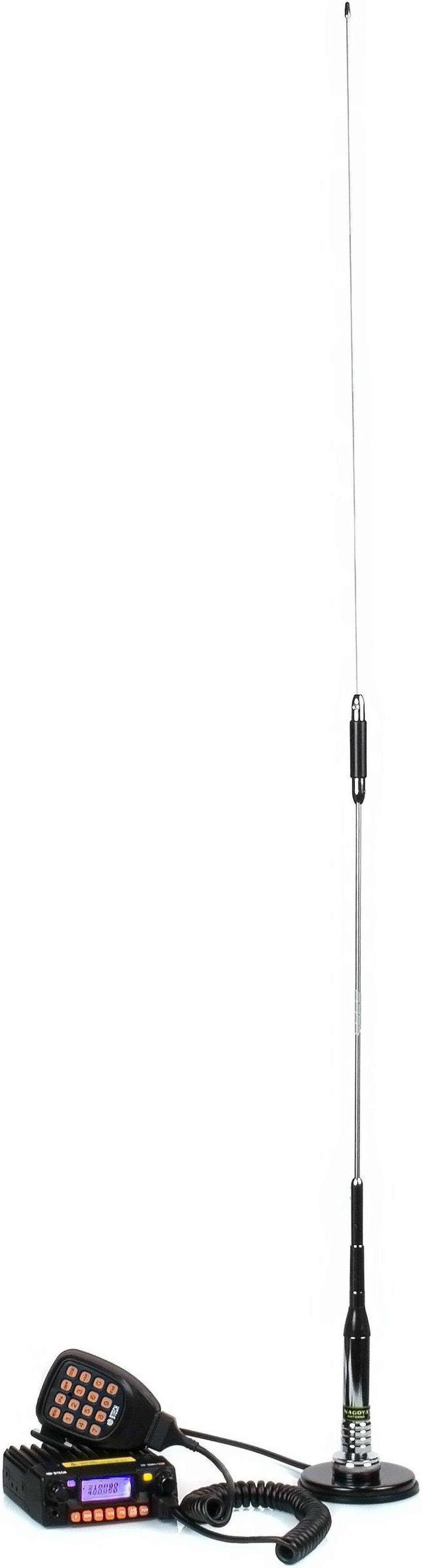 Alt view image 3 of 5 - Authentic Genuine Nagoya TB-320A Fold-Over 39-Inch PL-259 Mount Tri-Band 2m/1.25m/70cm (144/220/440 MHz) Antenna, includes NMO to UHF (SO-239) Adapter