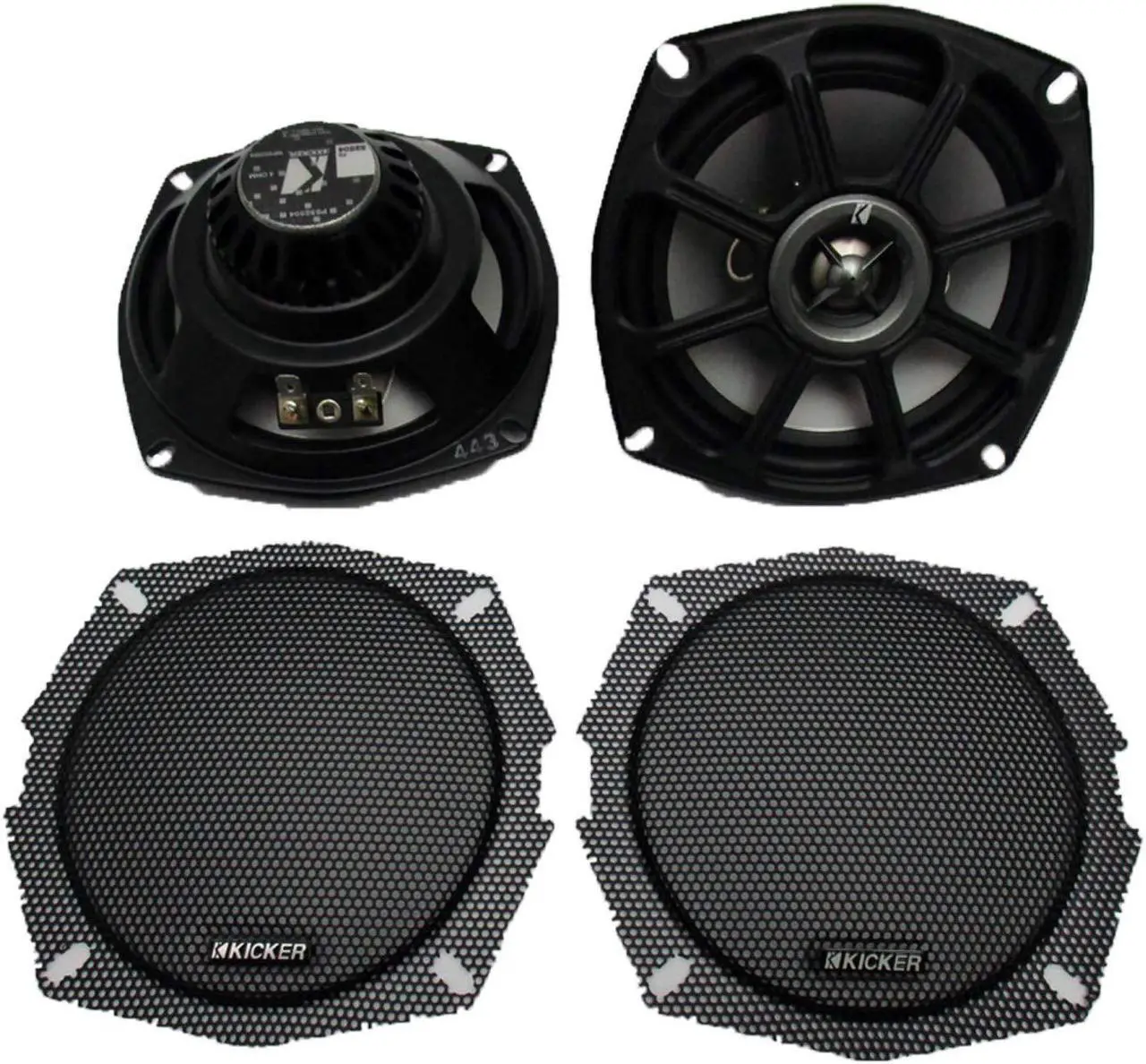 Main image of Kicker Powersports 10PS5250 5.25 Harley Davidson Motorcycle Speakers PS5250