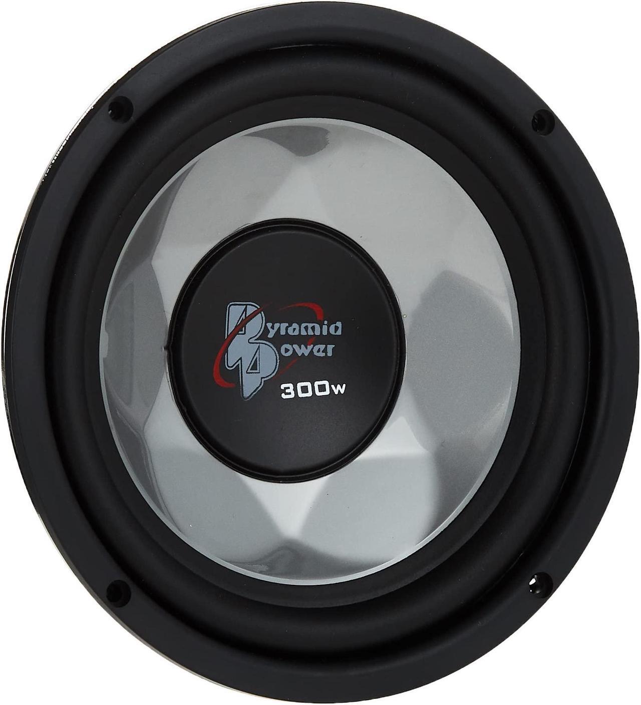 Main image of Pyramid 6" Car Audio Speaker Subwoofer - 300 Watt High Power Bass Surround Sound Stereo Subwoofer Speaker System w/ Molded P.P. Cone, 86 dB, 4Ohm, 40 oz Magnet,1 inch KAPTON Voice Coil -PW677X,Black