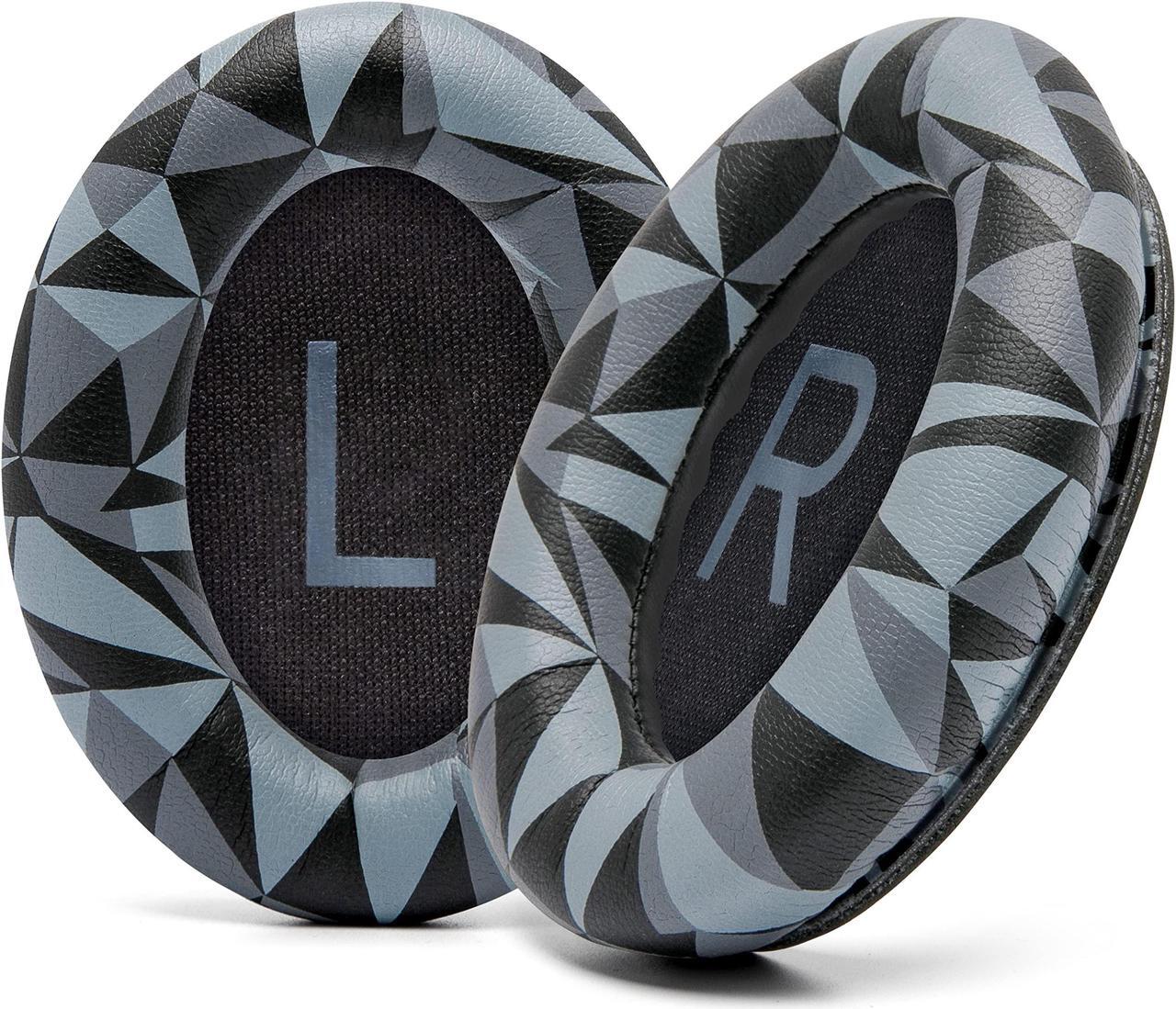 Main image of WC PadZ QC45 - Earpads for Bose QuietComfort 45 / QuietComfort Se/QuietComfort Wireless, Made by Wicked Cushions | Extra Thick Cushion | Premium Durable Stitching | Geo Grey