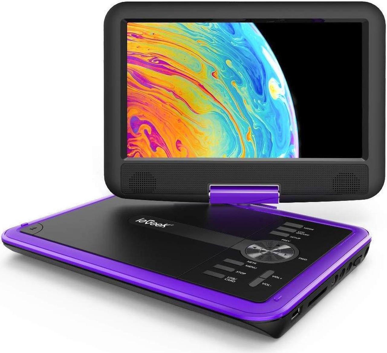 Alt view image 3 of 5 - 11.5" ieGeek Purple, Blue, Red Portable DVD Player Set