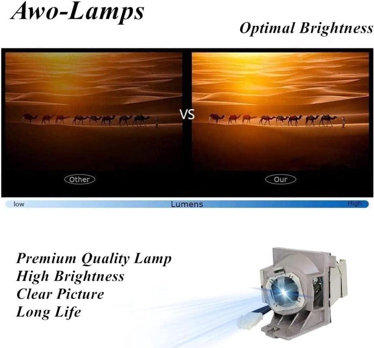 Alt view image 4 of 5 - AWO Original UHP240W Lamp Bulb for 5J.JHN05.001 / 5J.JKX05.001 / 5J.JL805.001 with Housing for BenQ W1700,W1720,HT2550,TK800,TK800M,MU613,TH585,TH685,TH685i,TH685P Projectors