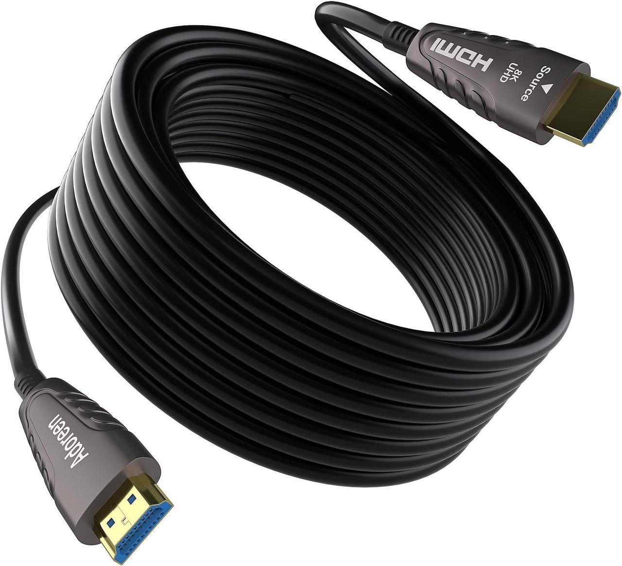 Main image of Adoreen 8K Fiber Optic HDMI 2.1 Cable 40 Feet, Active Optical HDMI Cord for 8K@60Hz 4K@120Hz 2K@240Hz Dynamic HDR eARC HDCP2.2&2.3 4:4:4 3D,Compatible PS5/PS4,Ultra HD TV(12.2m)