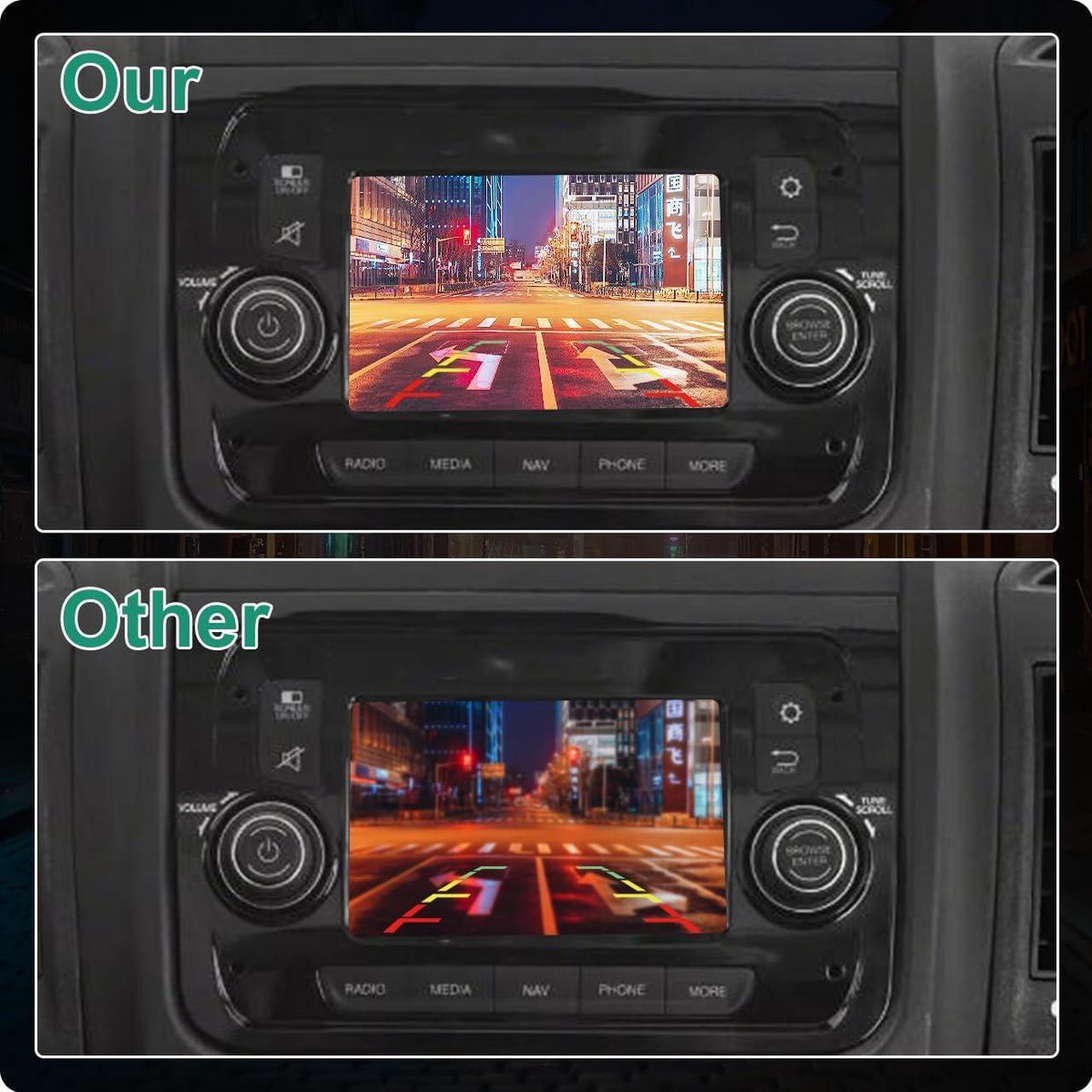 Alt view image 3 of 5 - 6MJ97ZZZAA OE Backup Camera Replacement for Dodge Ram ProMaster Cargo Van 1500 2500 3500 2014-2020, GreenYi Rear View Reverse Rear Park Assist Camera Replaces NO. 68288201AA, 6MJ97TZZAA