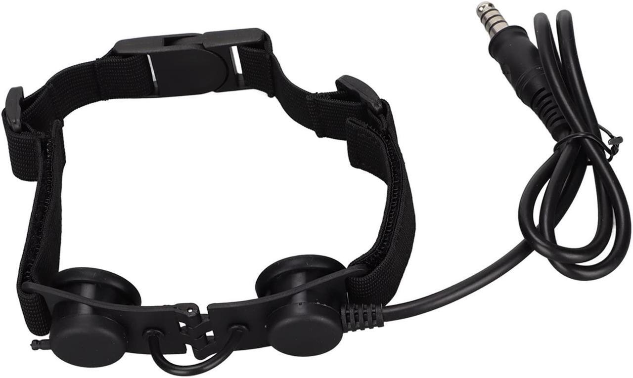 Main image of Throat Microphone,Noise Reduction Tactical MIC Neck Headphone Microphone, Adjustable Detachable 7.1mm Military Mic Earpiece,Support External PTT Walkie Talkie