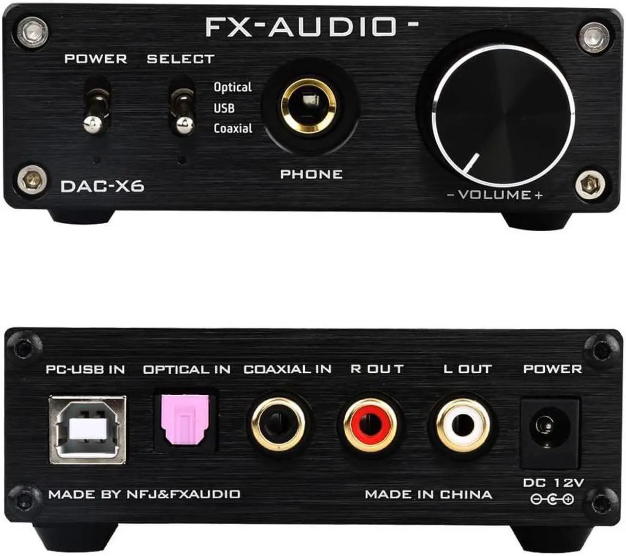 Alt view image 2 of 5 - FX Audio DAC-X6 USB DAC AMP Combo and Tube 02 Pro 5725 Tube Pre-amp