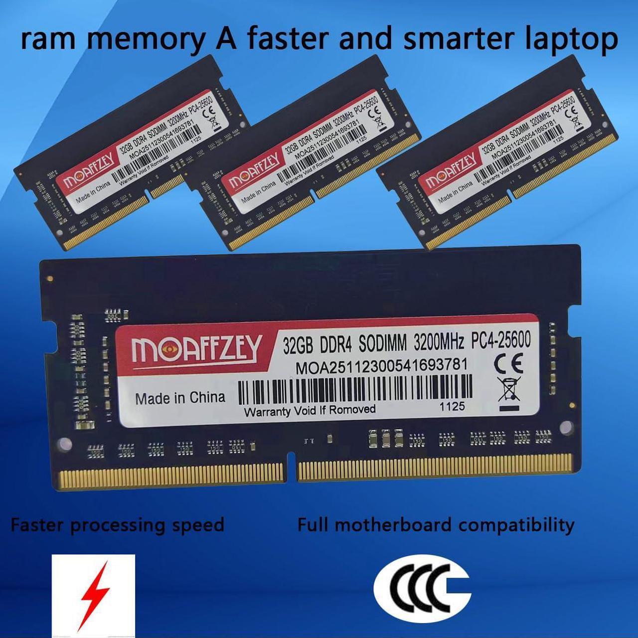 Alt view image 2 of 5 - 3200MHZ ddr4 ram 32gb ddr4(1 * 32GB) CL22(PC4-25600) Computer Memory,ddr4 Laptop ram