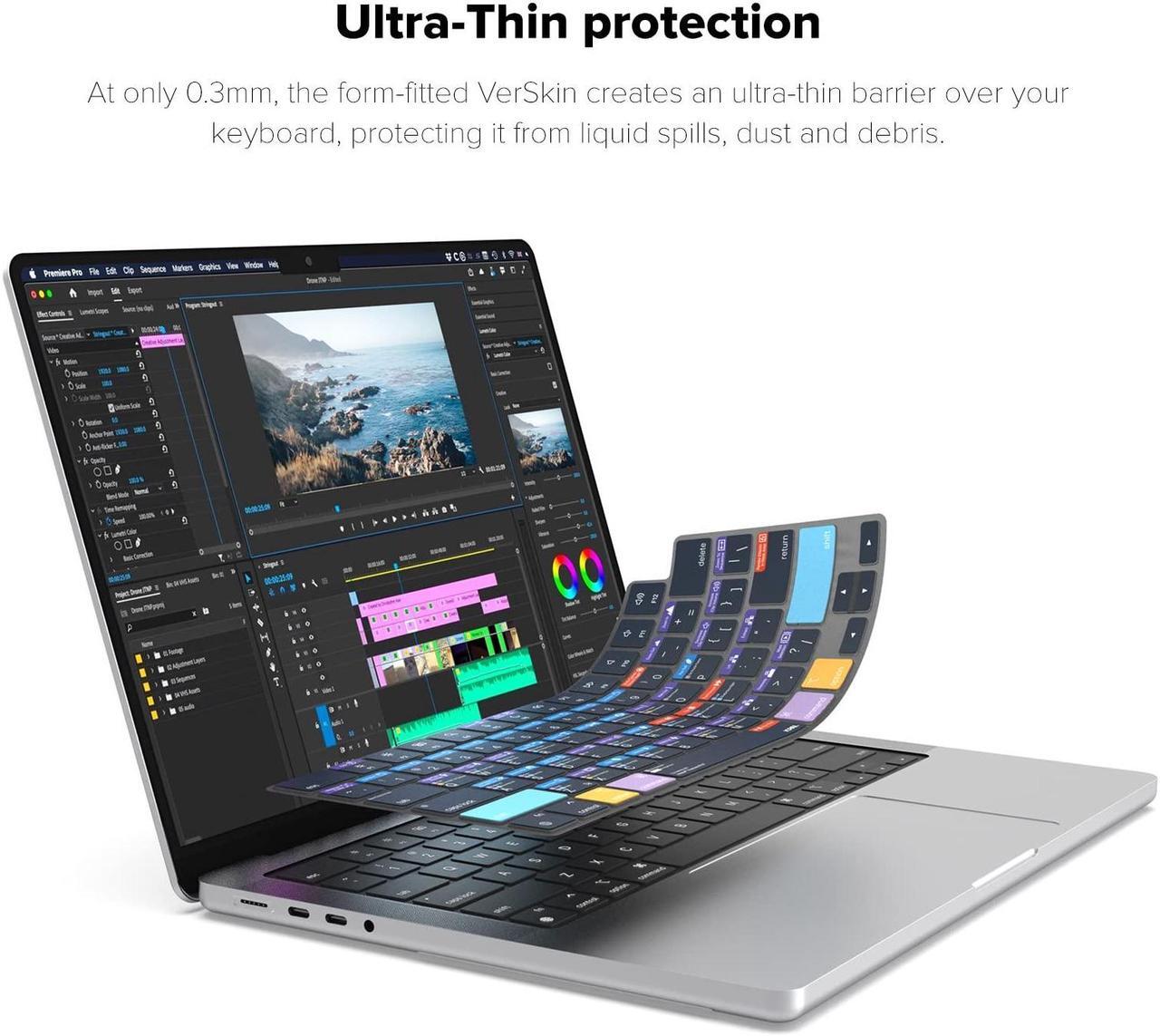 Alt view image 3 of 5 - JCPal Adobe Premiere Pro Shortcut Guide Keyboard Cover for 2021/2023 M1/M2/M3 Apple MacBook Pro 14 inch and MacBook Pro 16 inch, M2/M3 MacBook Air 13 inch,M2/M3 MacBook Air 15 inch (US-Layout)