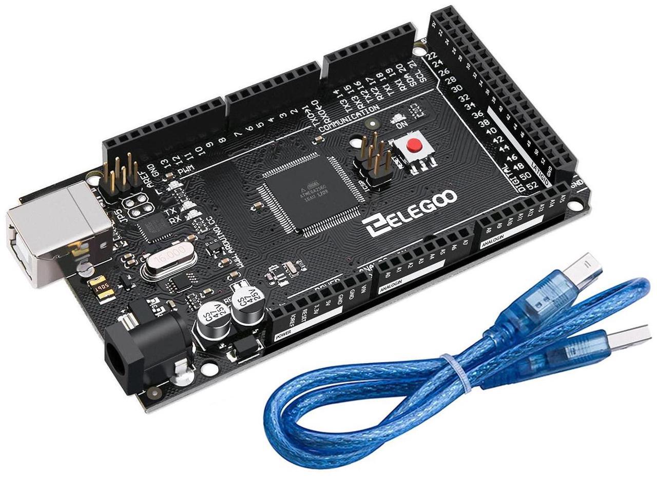 Alt view image 2 of 5 - ELEGOO MEGA R3 Board ATmega 2560 + USB Cable & ELEGOO 120pcs Multicolored Dupont Wire & ELEGOO 3pcs Breadboard 830 Point Solderless Prototype PCB Board Kit