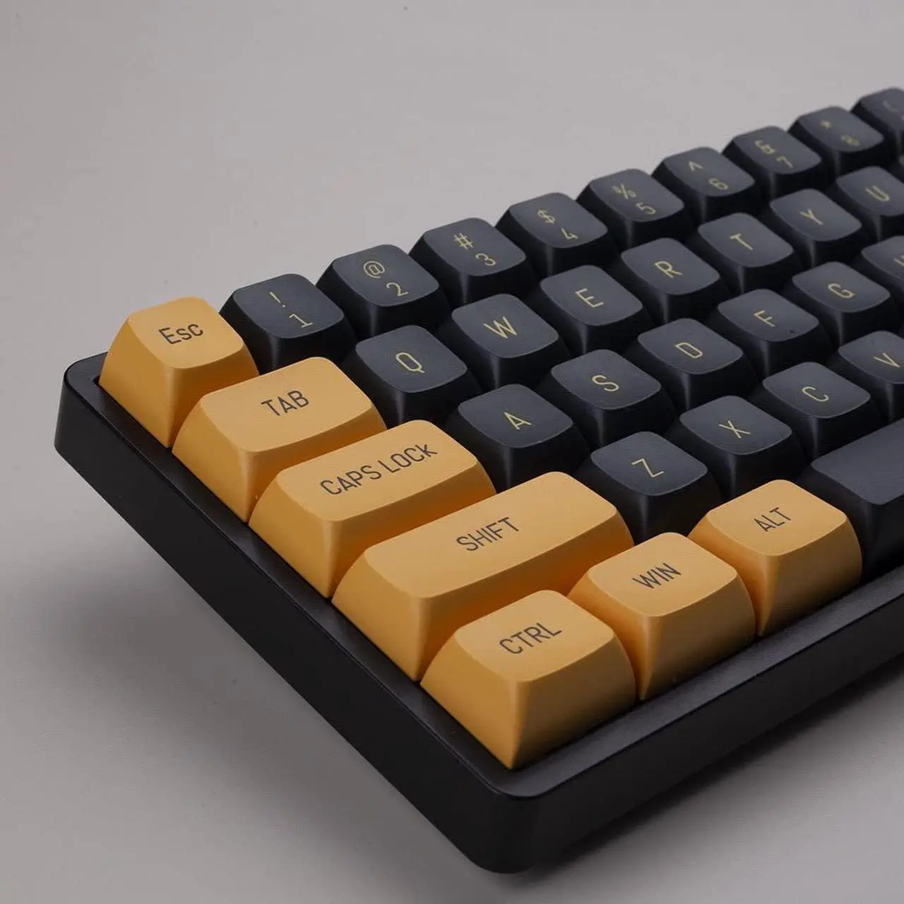 Alt view image 2 of 5 - daixiahu Black and Gold Futuristic keycaps PBT Injection molding 148 Keys Ball Cap CSA Height Customized Personality Adapt to 61/64/68/71/82/84/87/96/98/104/108 Key Positions